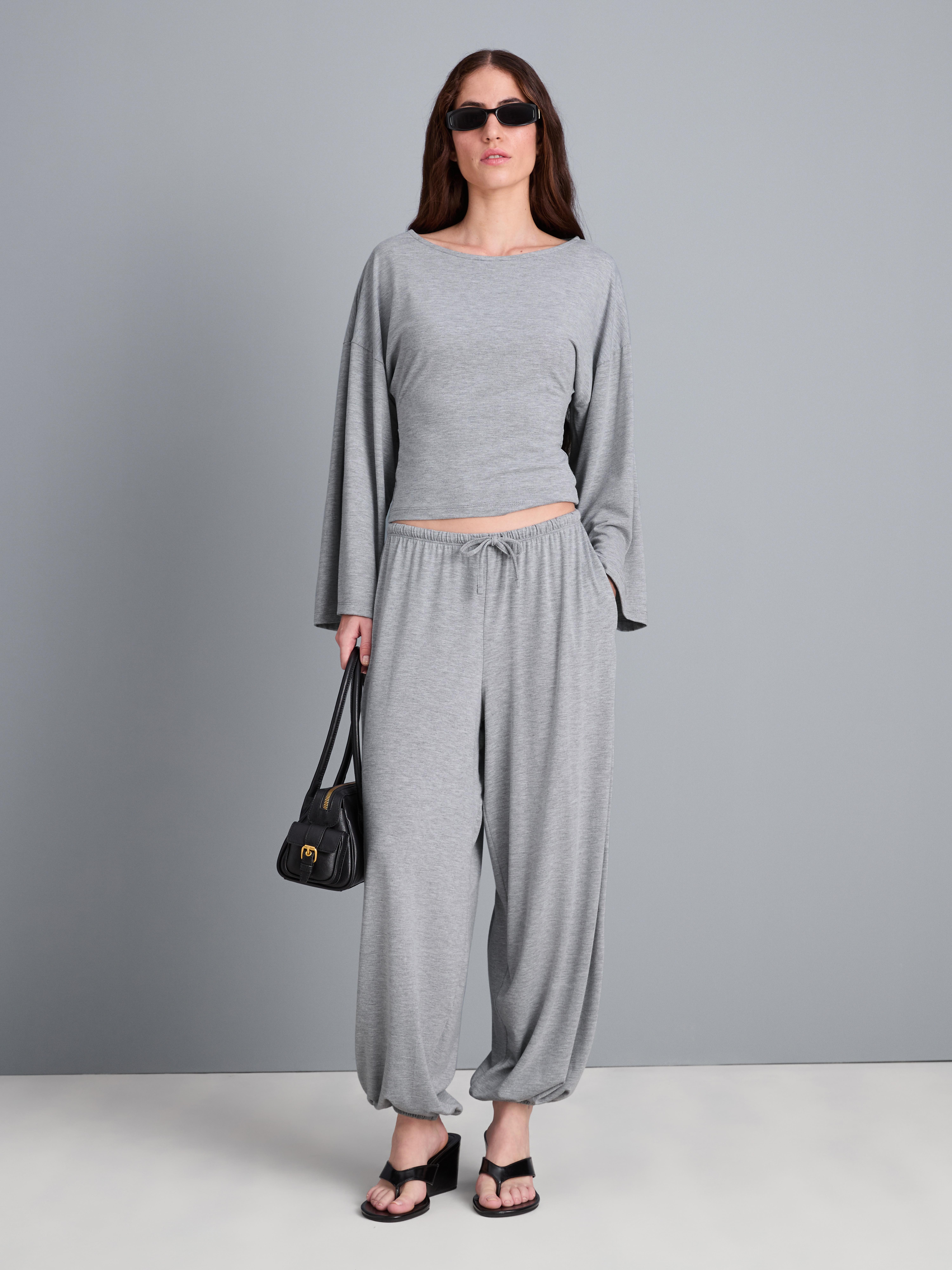 Womens Brown Scoop Neck Wide Sleeve Top | Primark