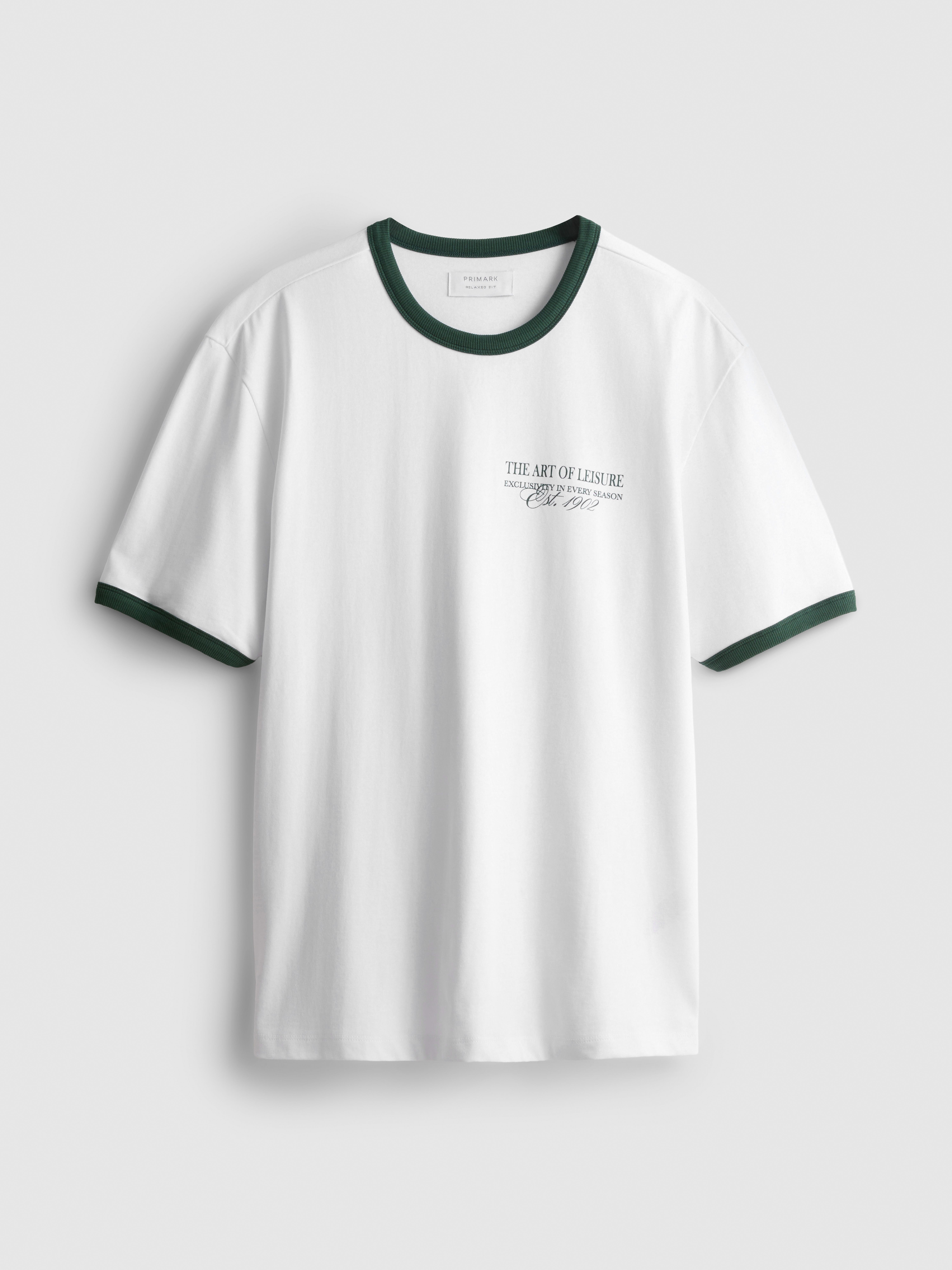 Pure Cotton Ringer Graphic T-Shirt