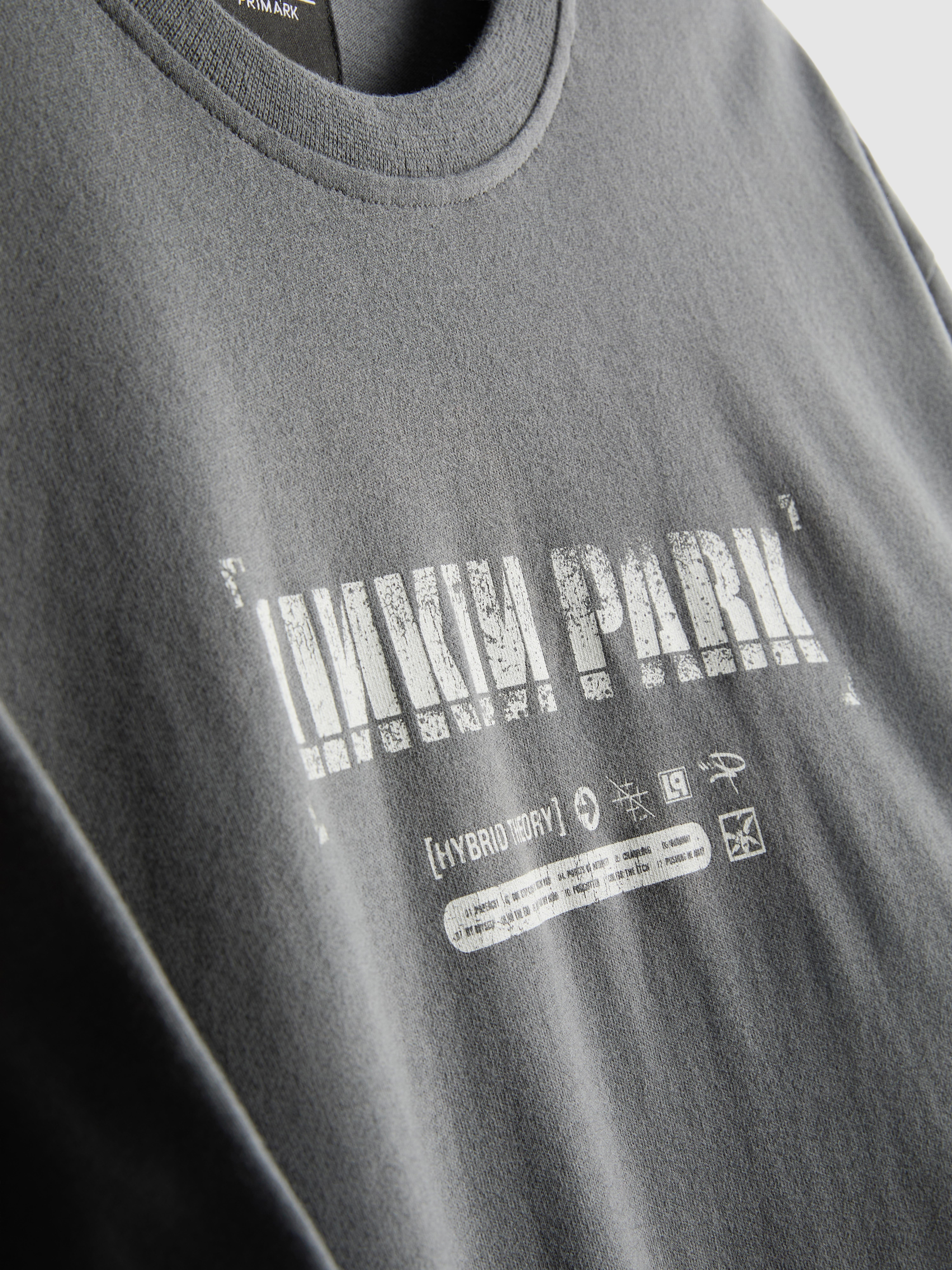 Maglietta a strati Linkin Park in puro cotone - Grigio scuro - Uomo ...
