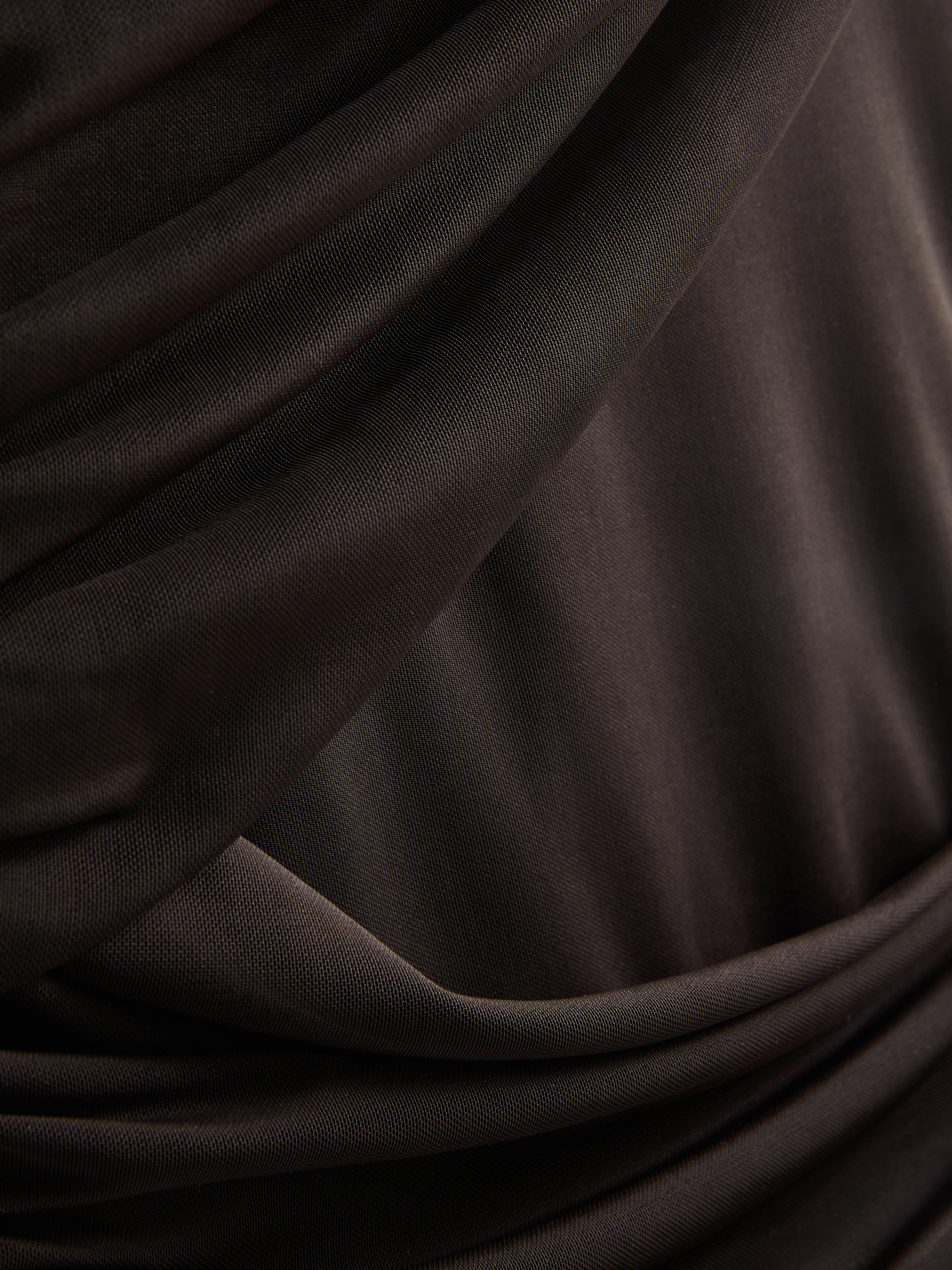 Women's Chocolate Draped Cap-Sleeve Blouse | Primark
