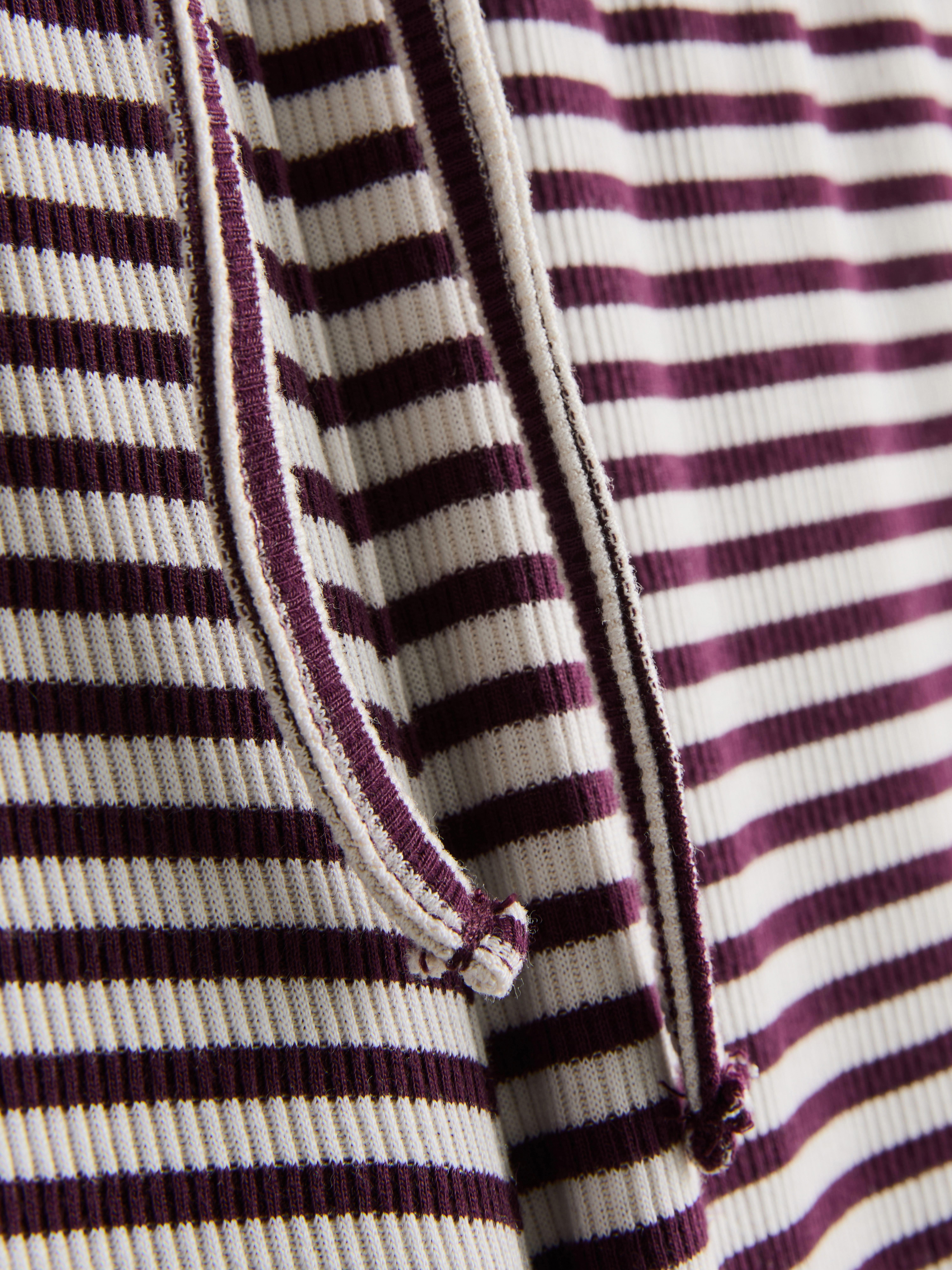 Womens Burgundy Striped Wide Leg Trousers | Primark