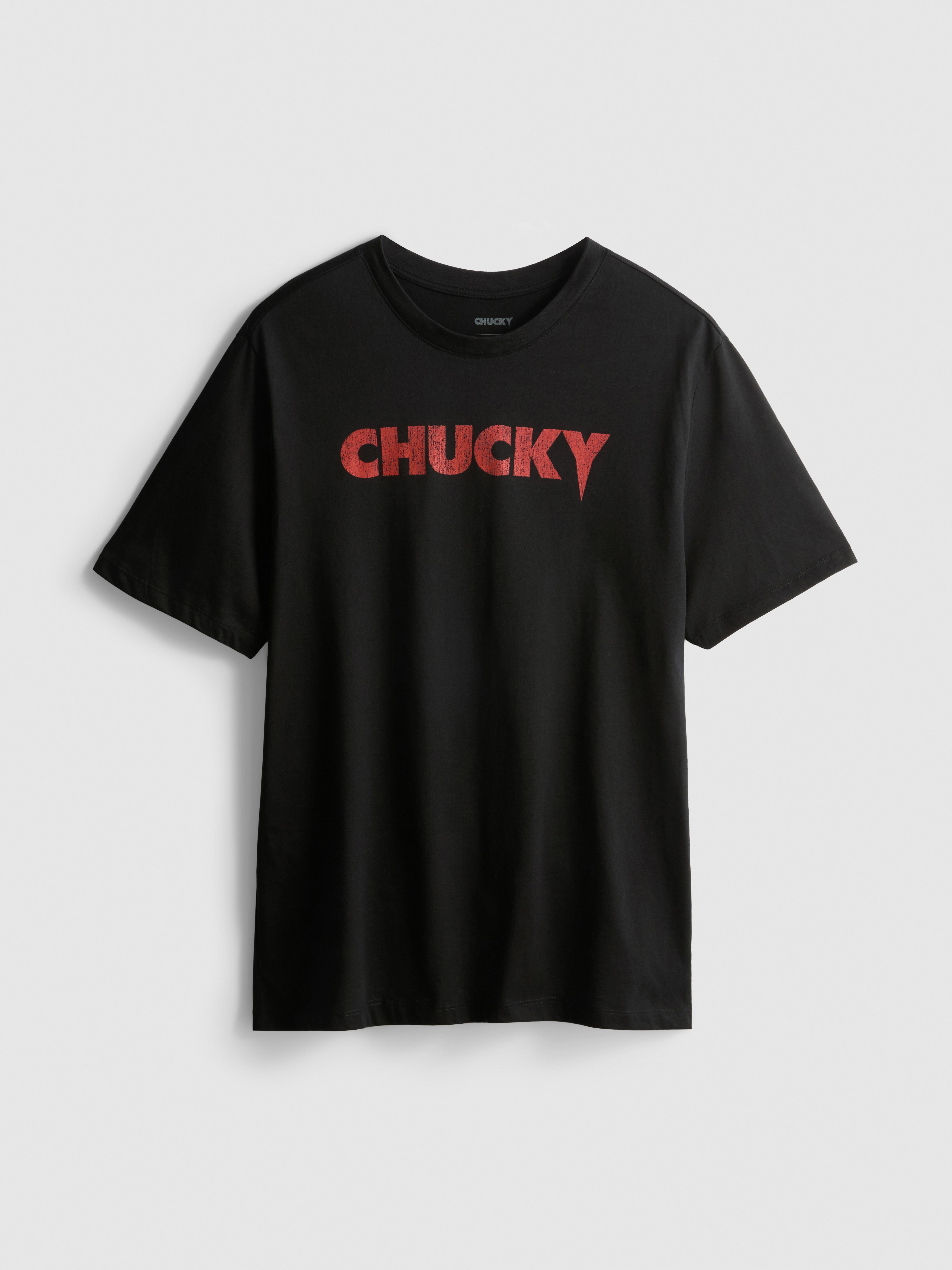 T-shirt gráfica Chucky algodão puro