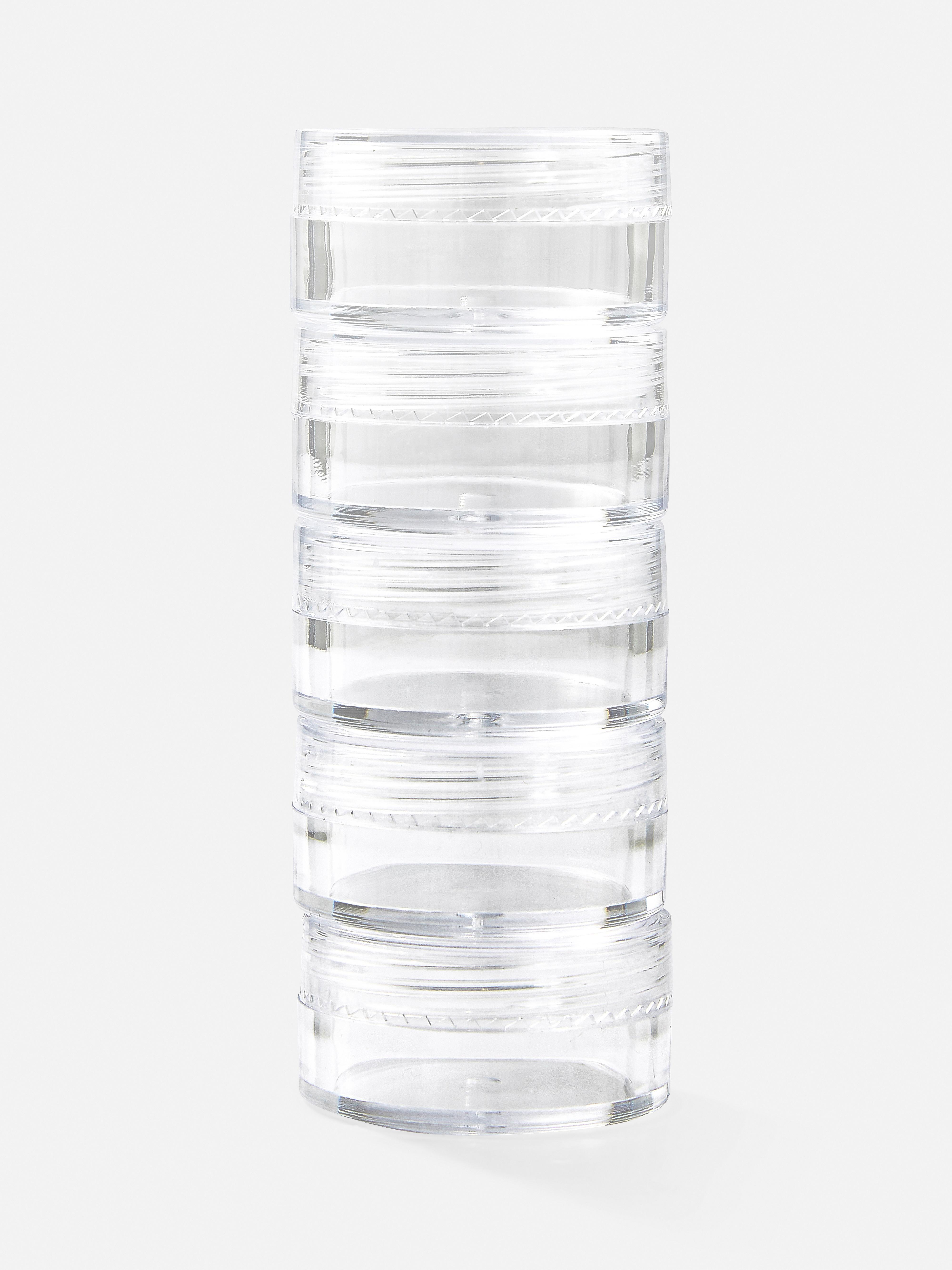 Fluted Cotton Pad Storage Jar Primark