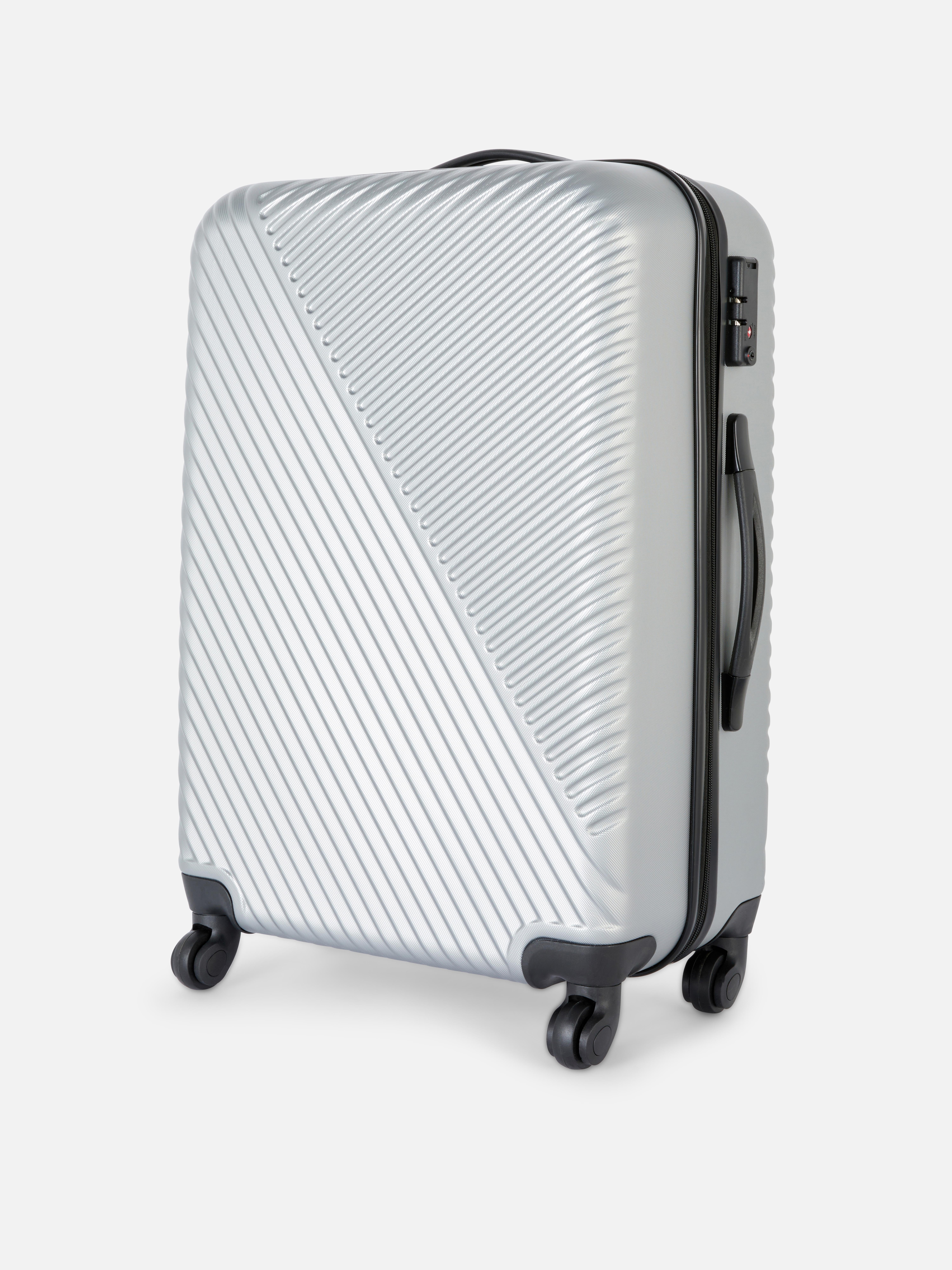 Hard Shell Ribbed Suitcase