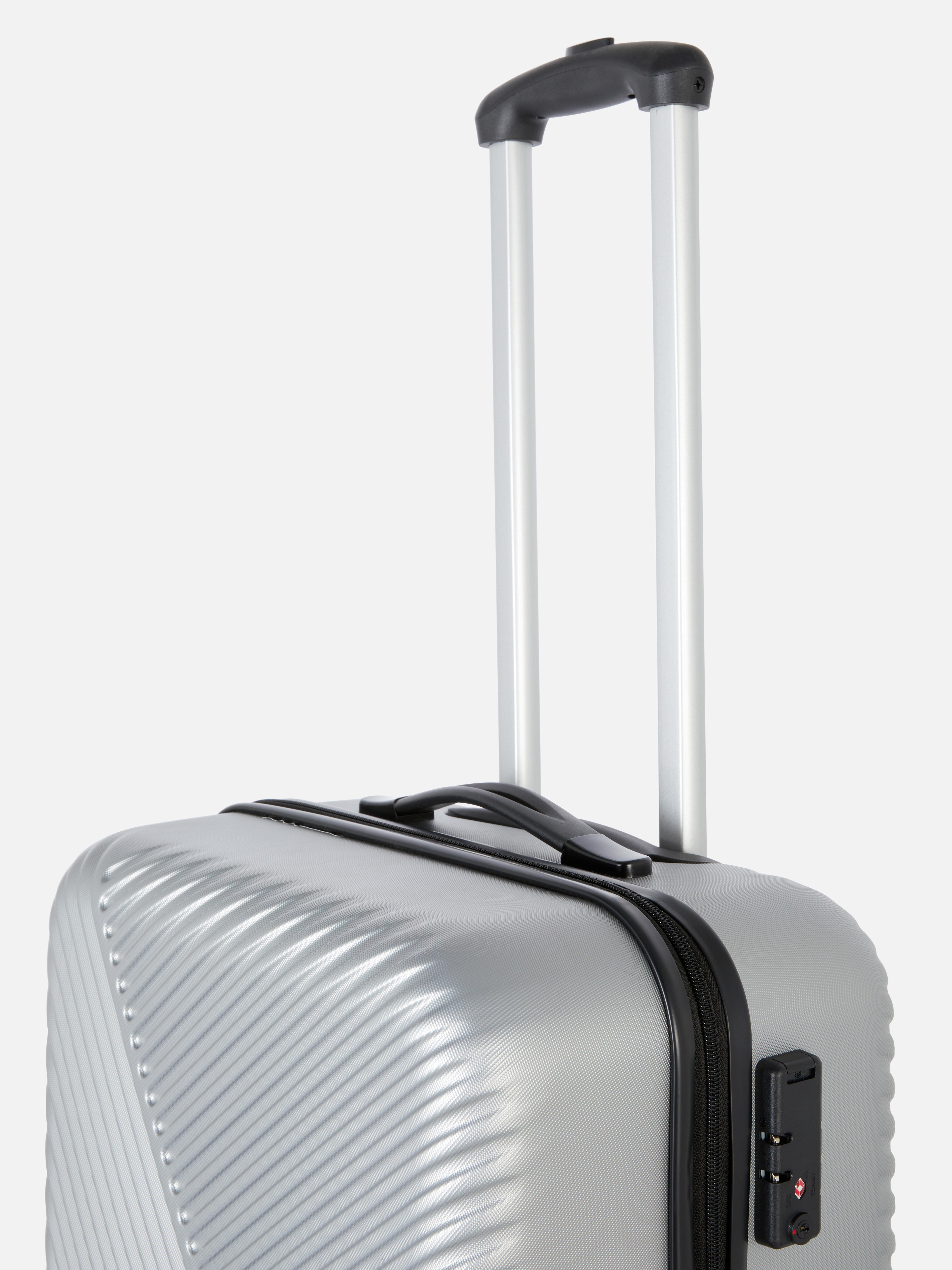 Hard Shell Ribbed Suitcase