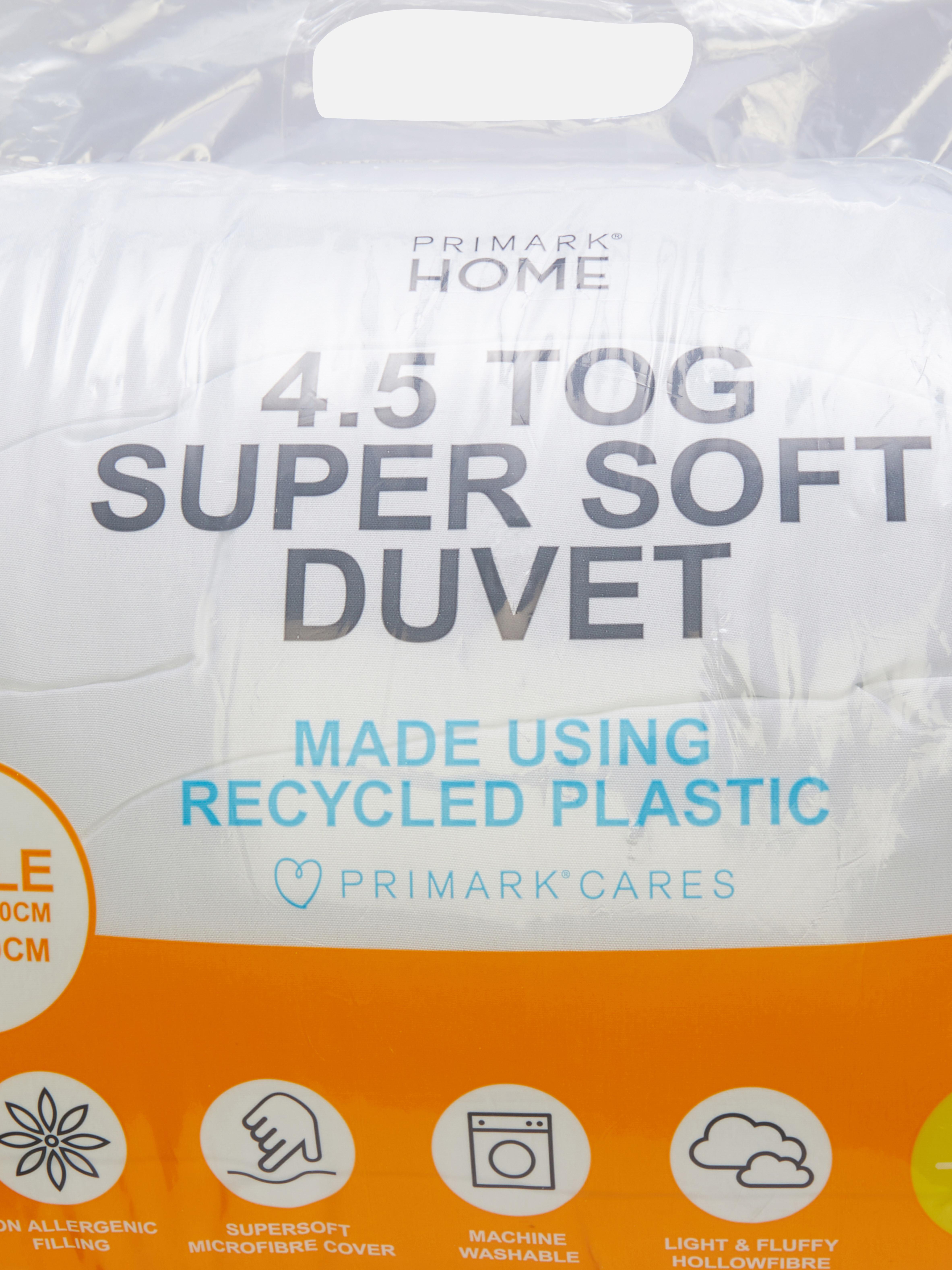 4.5 Tog Super Soft Single Duvet