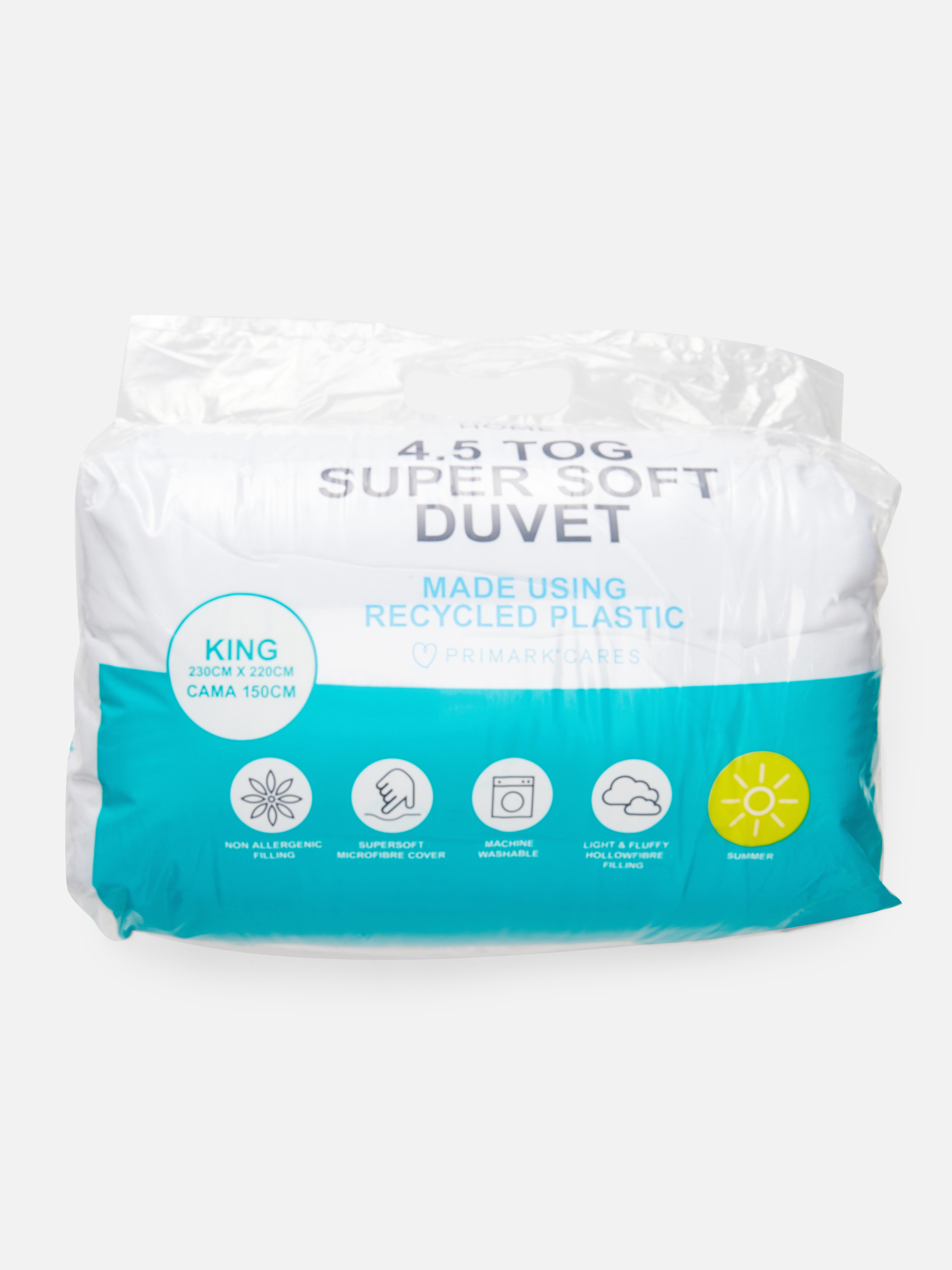 4.5 Tog Super Soft King Duvet