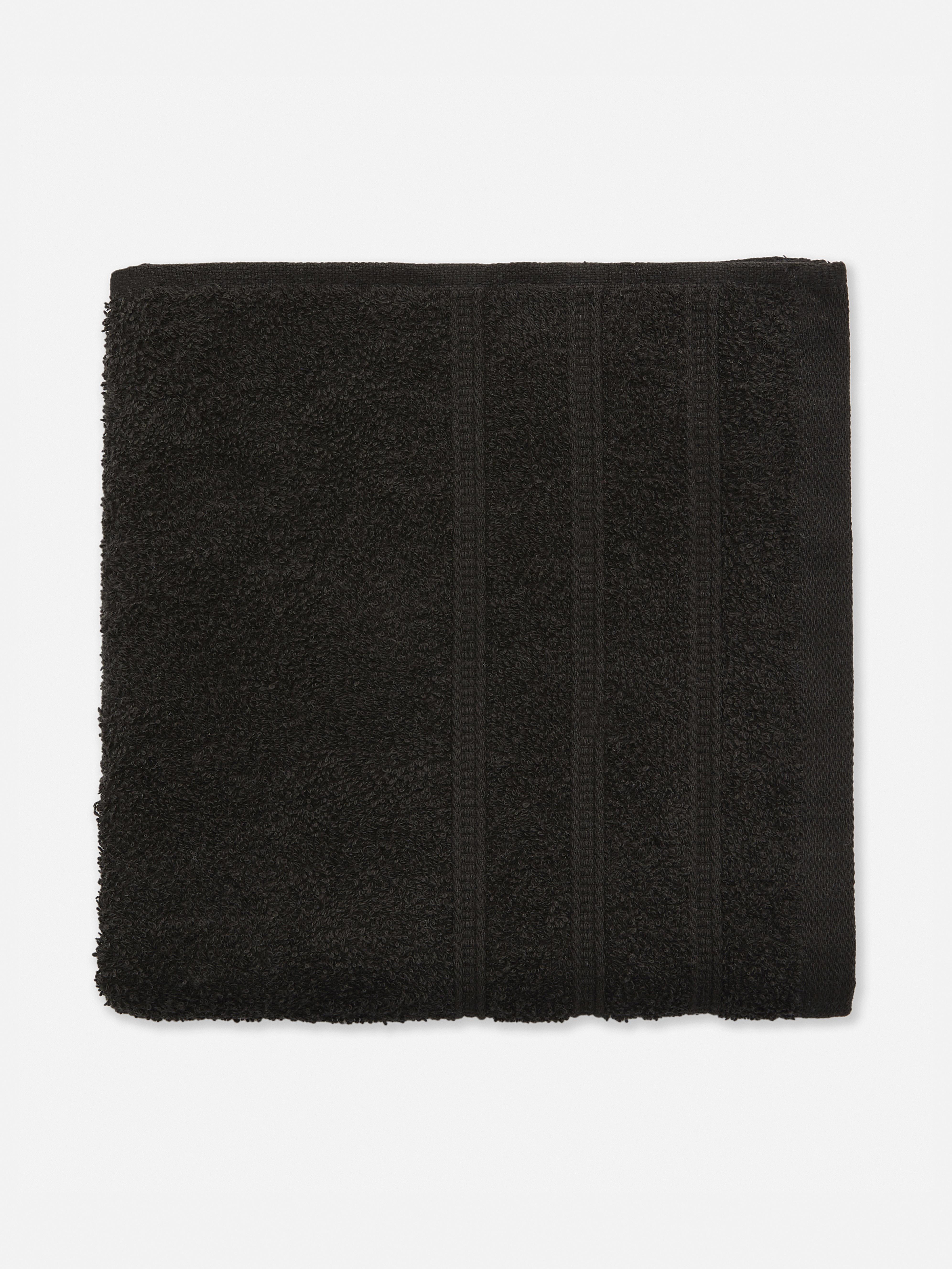 Black Cotton Hand Towel Primark