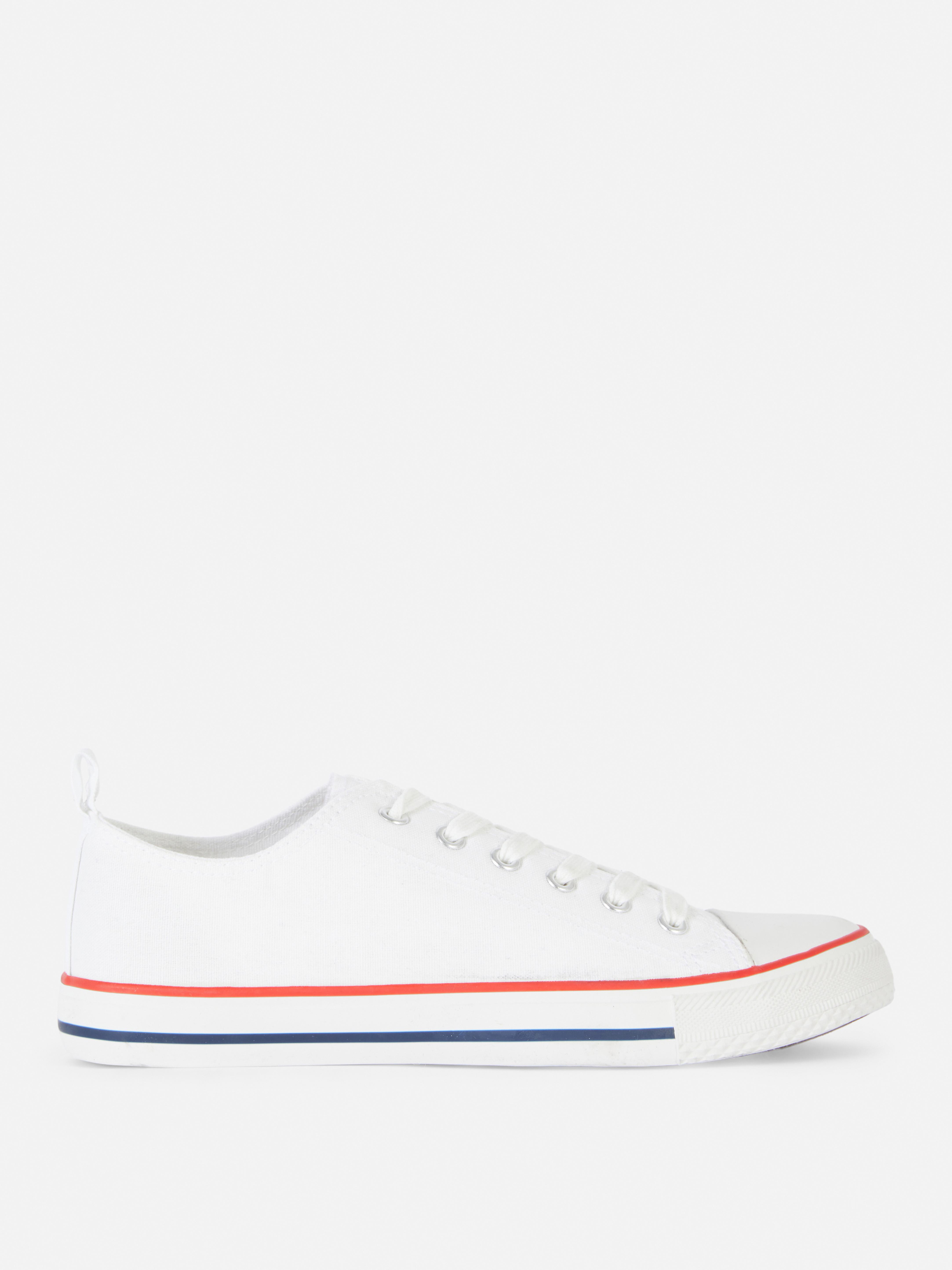 Classic Canvas Low-Top Lace-Up Trainers