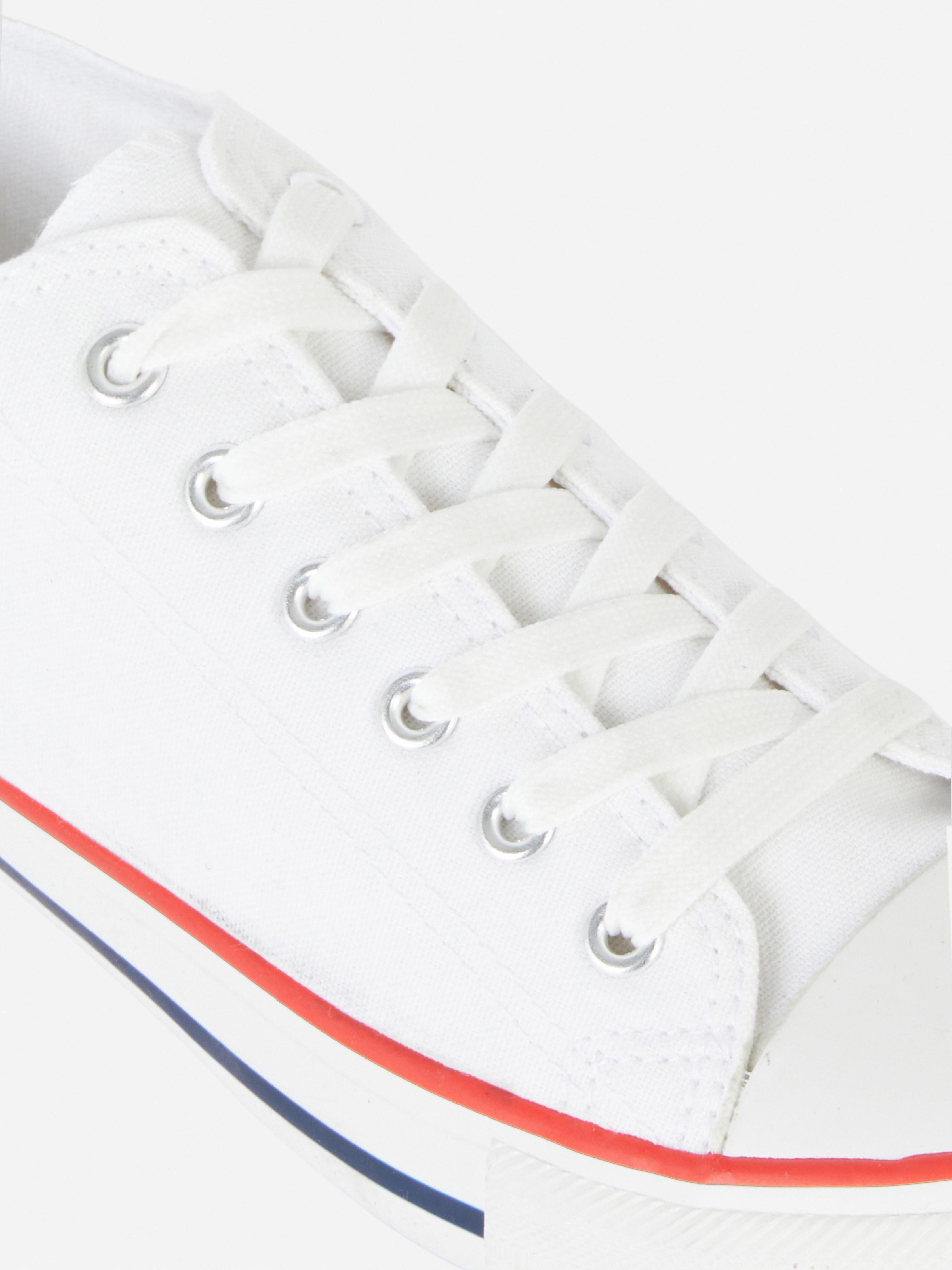 Classic Canvas Low-Top Lace-Up Trainers