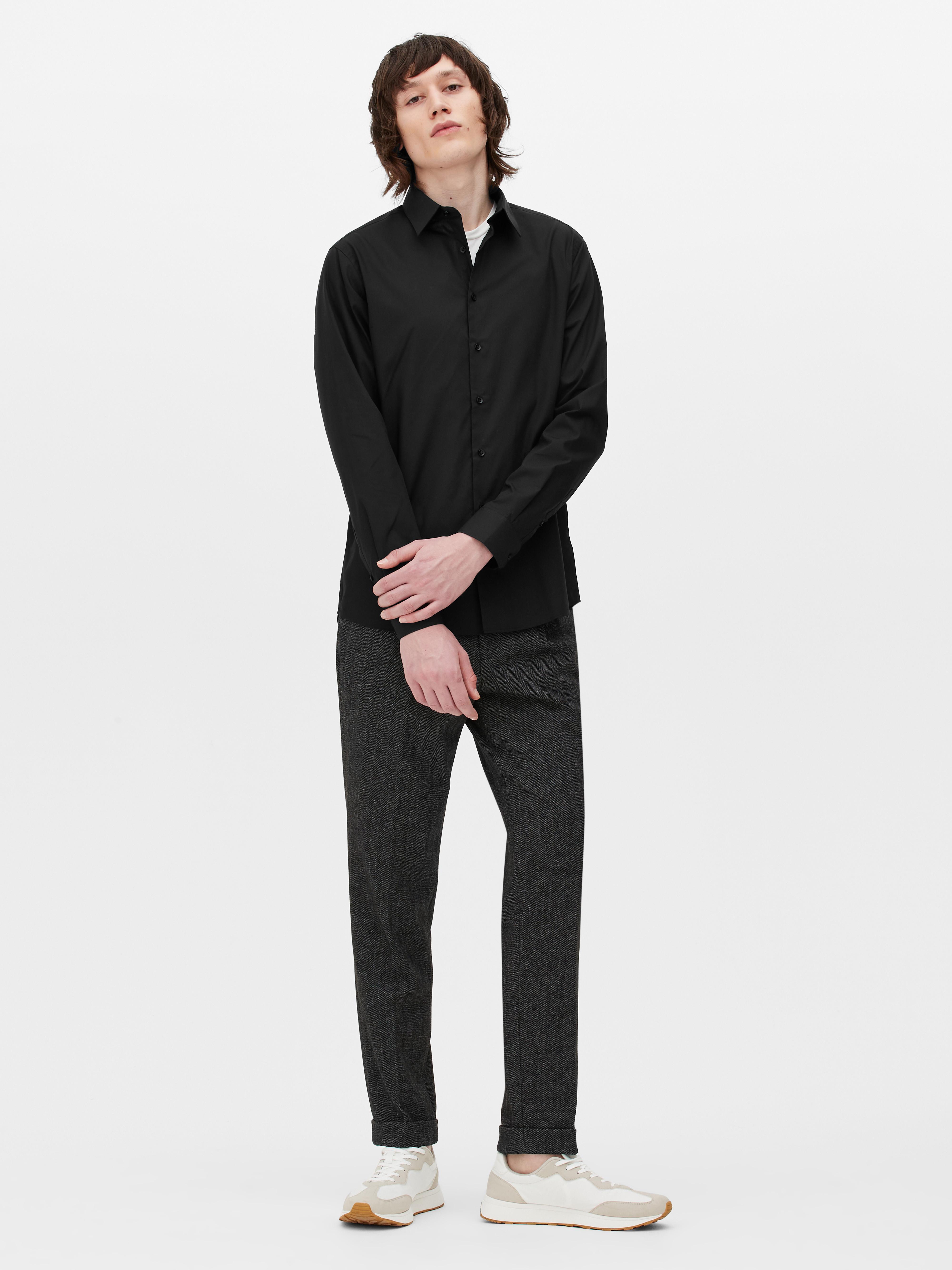 Long Sleeve Regular Fit Shirt Black