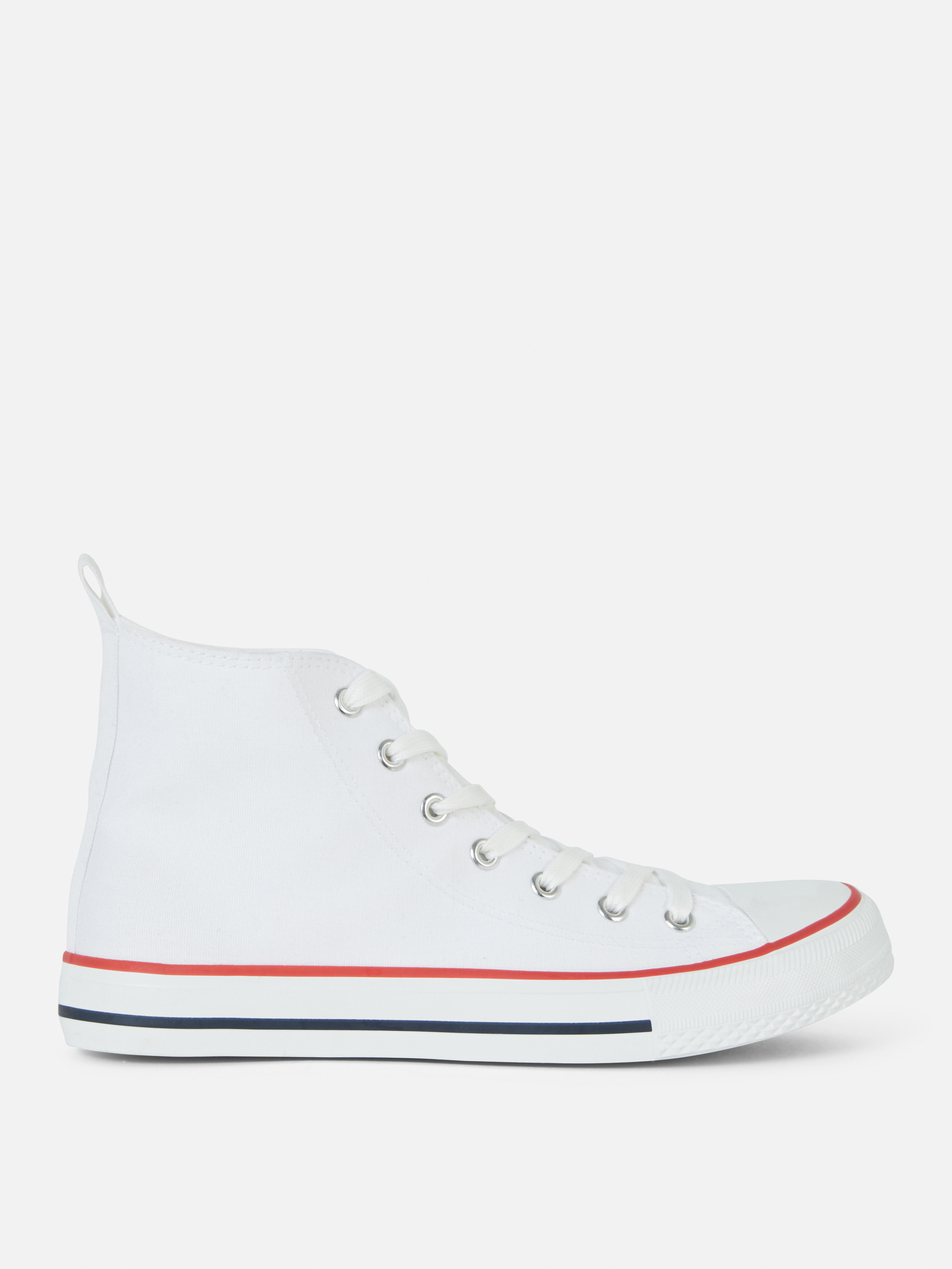 Classic Canvas High-Top Trainers White