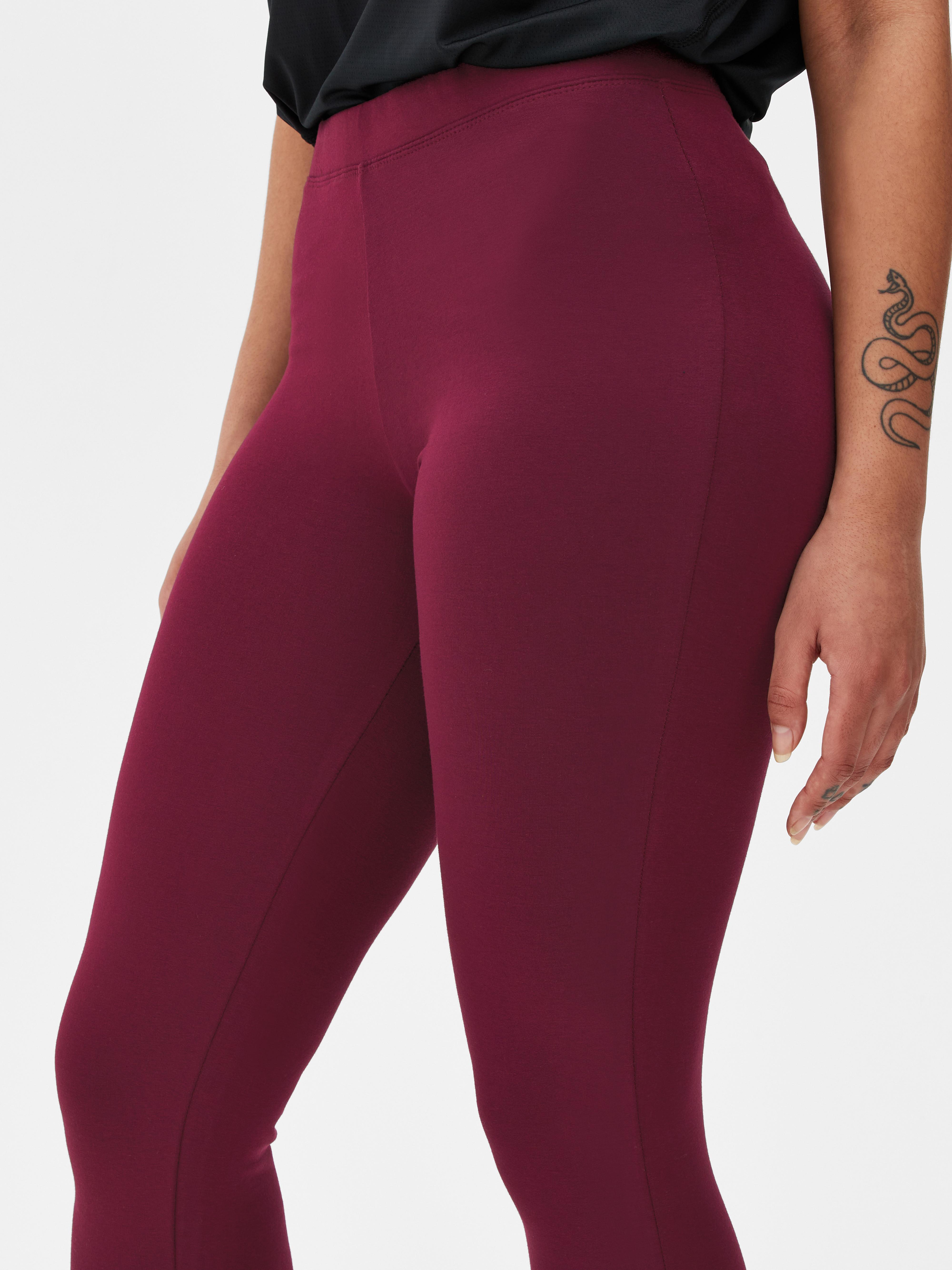 High Waisted Fleece Yoga Velvet Plush Leggings Primark In Candy