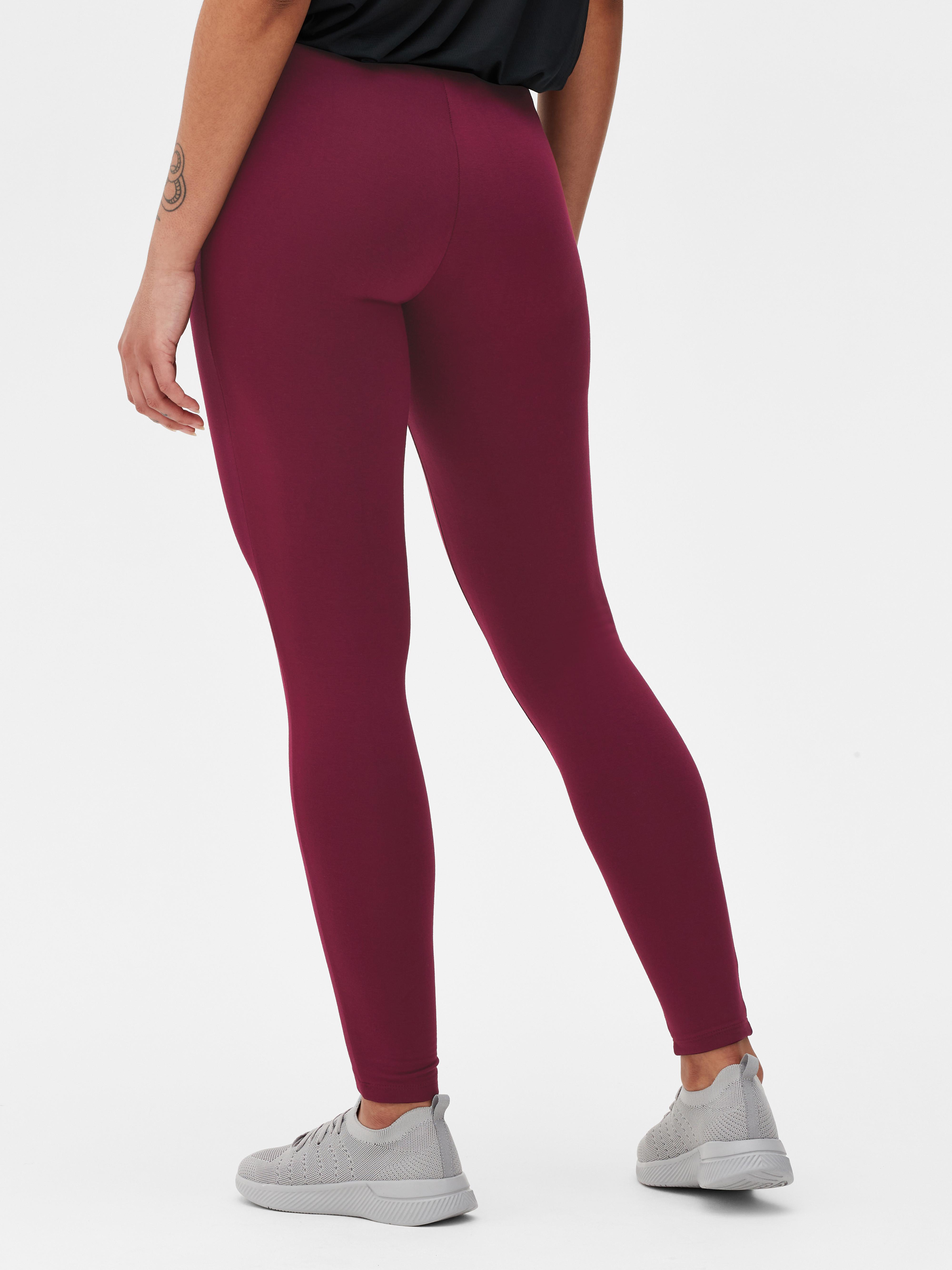 Womens Burgundy Cosy Leggings