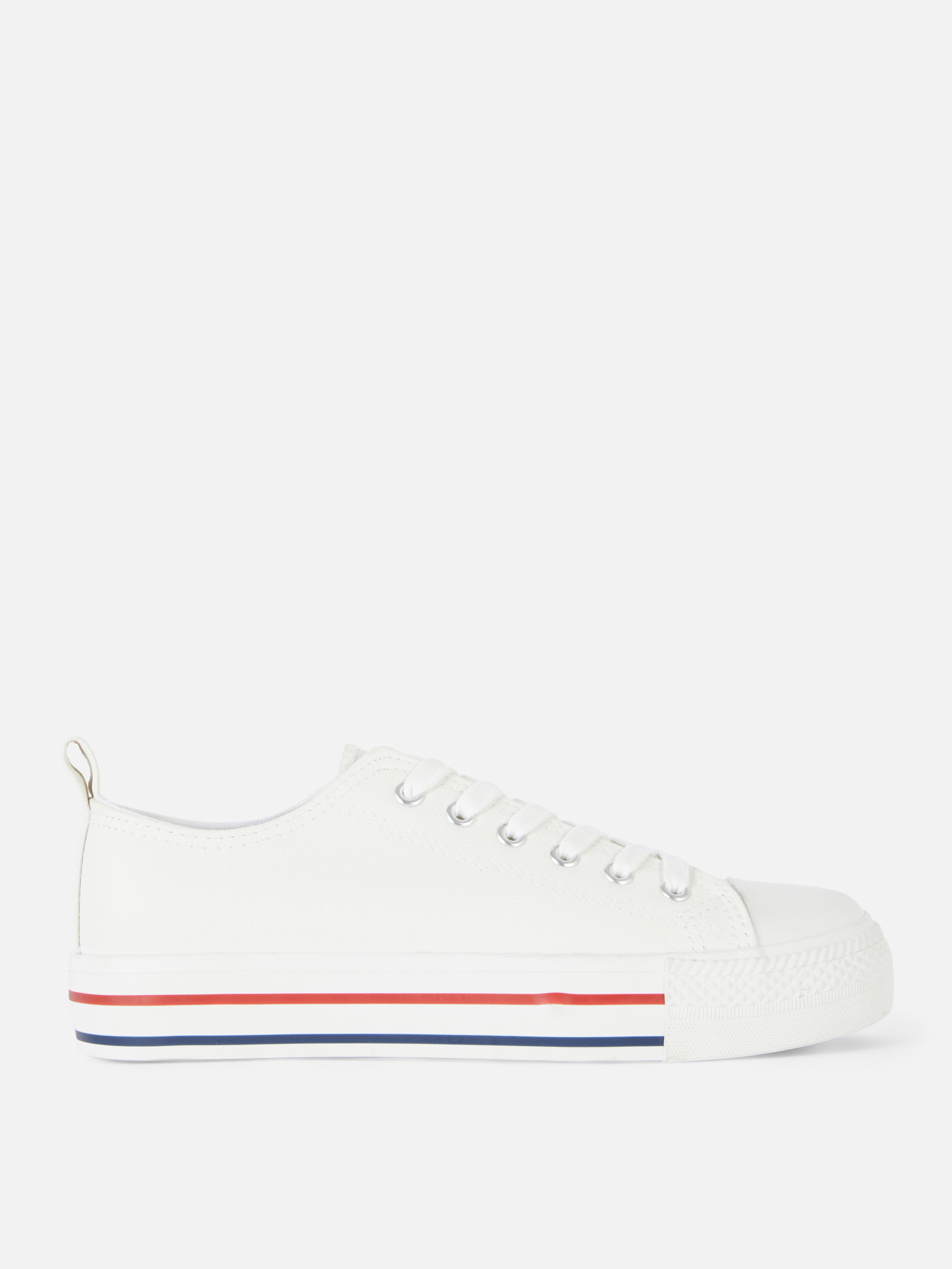 Low-Top Flatform Trainers White