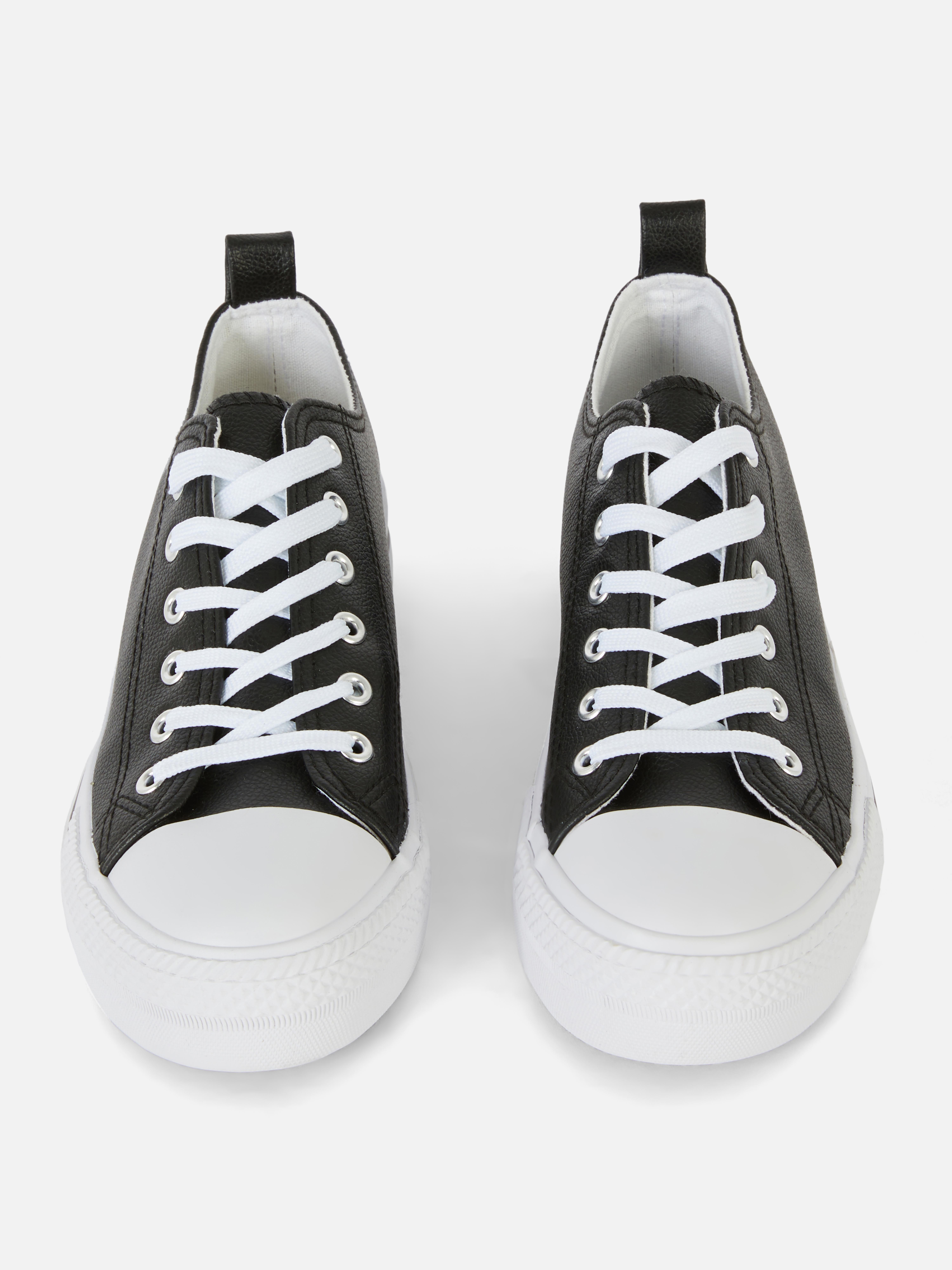 primark black platform trainers