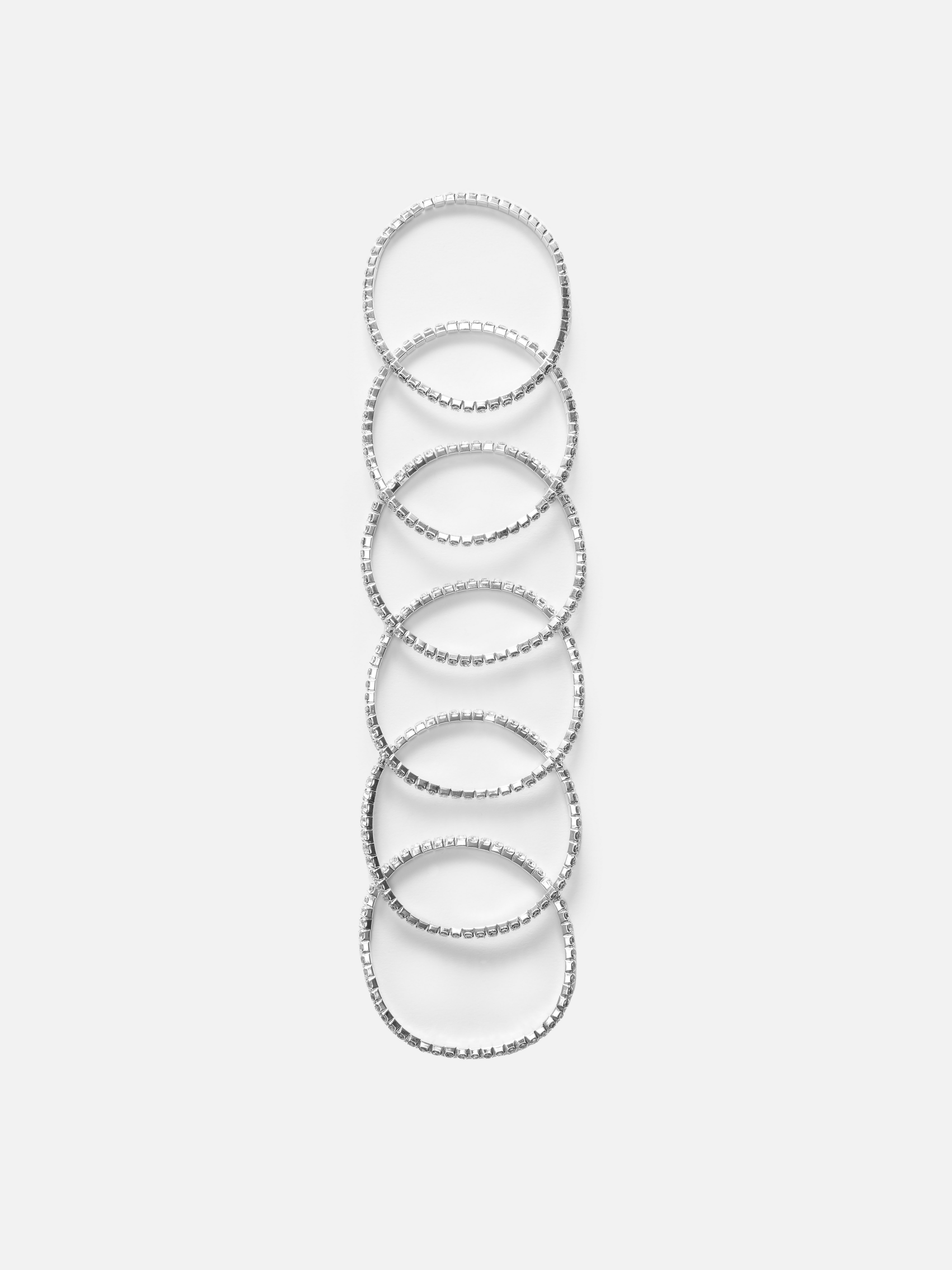 6pk Cup Chain Stretch Bracelets