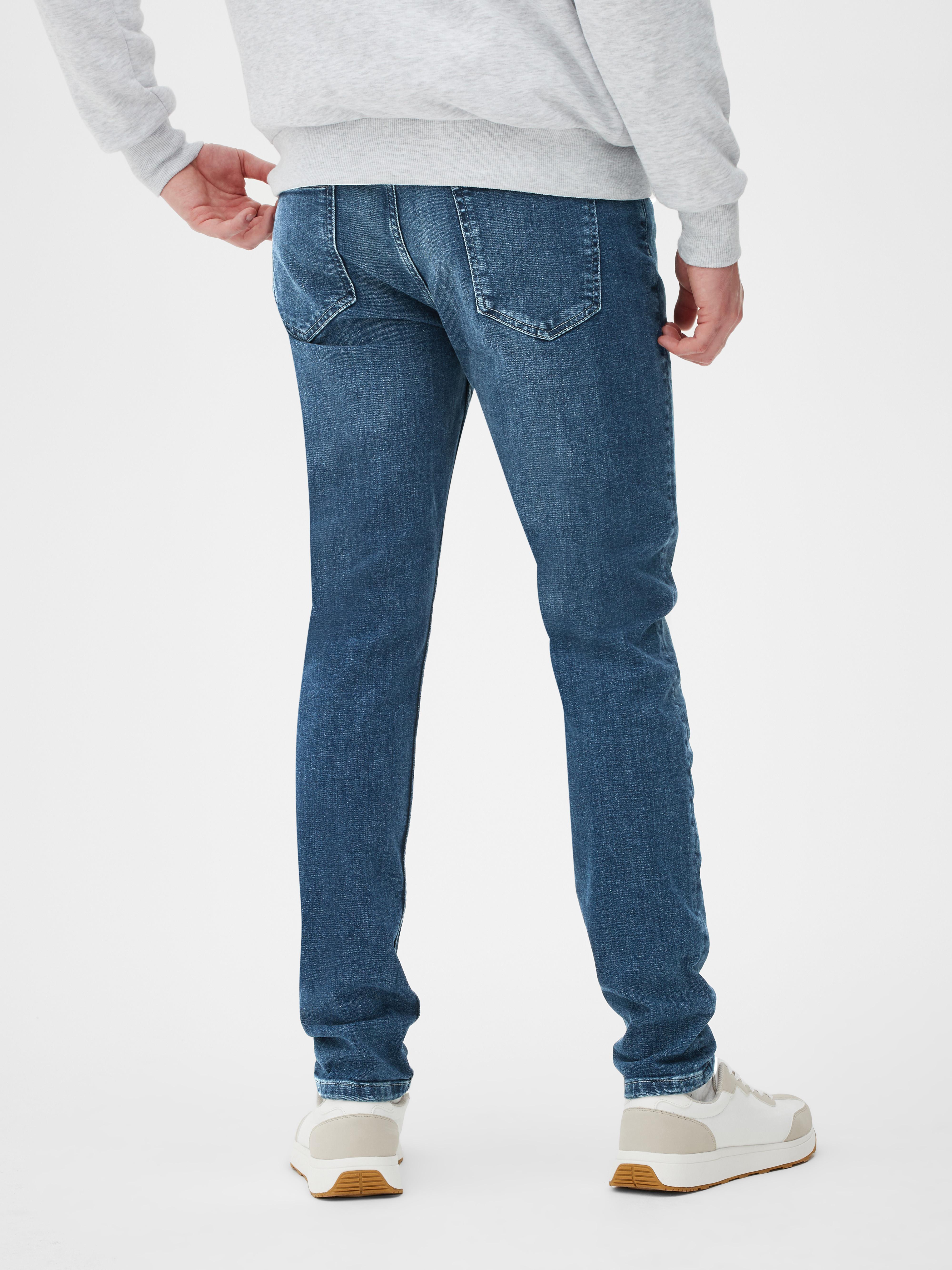 Mens Dark Blue Stretch Skinny Jeans | Primark