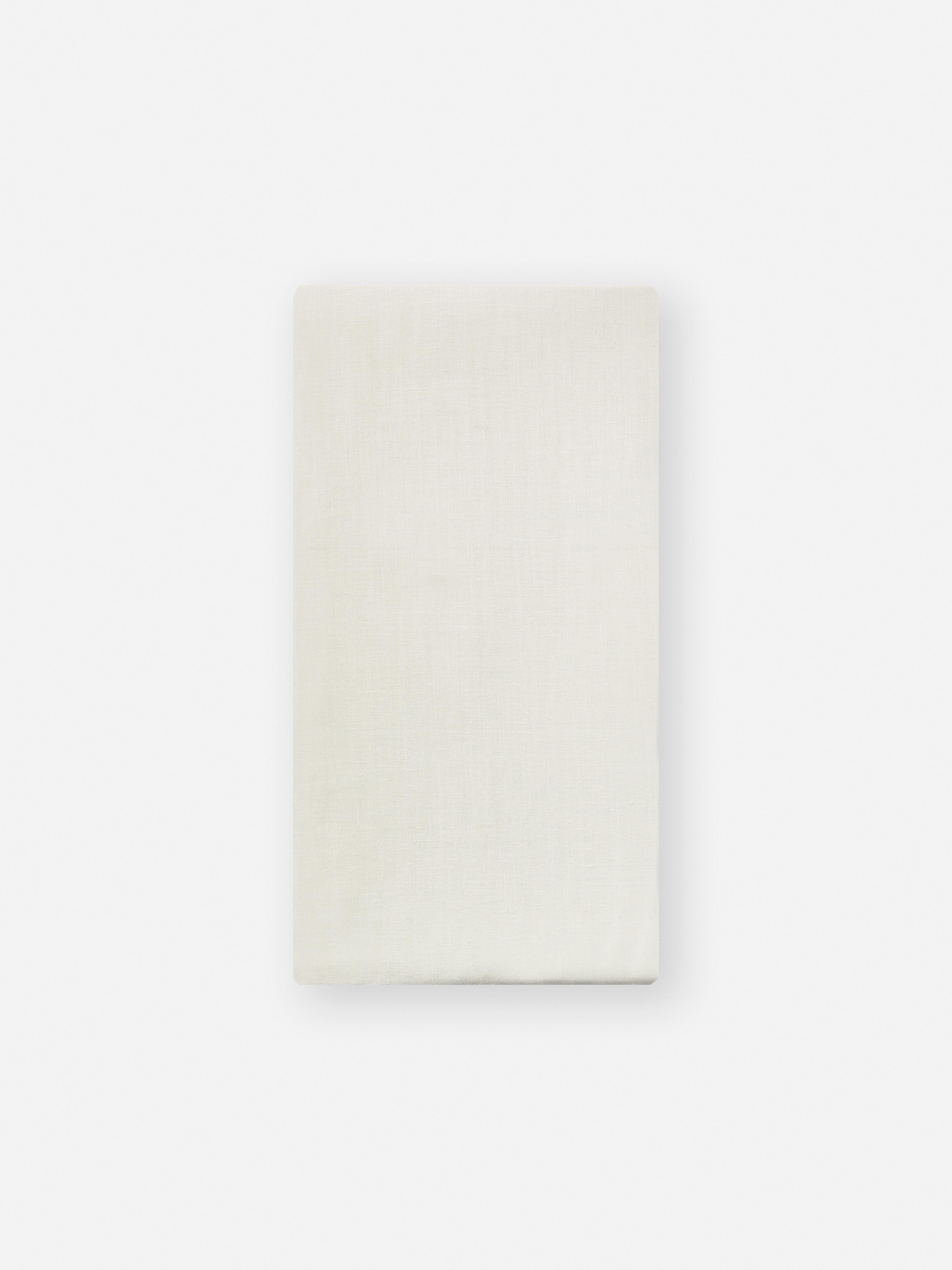 Cream Cotton King Fitted Sheet