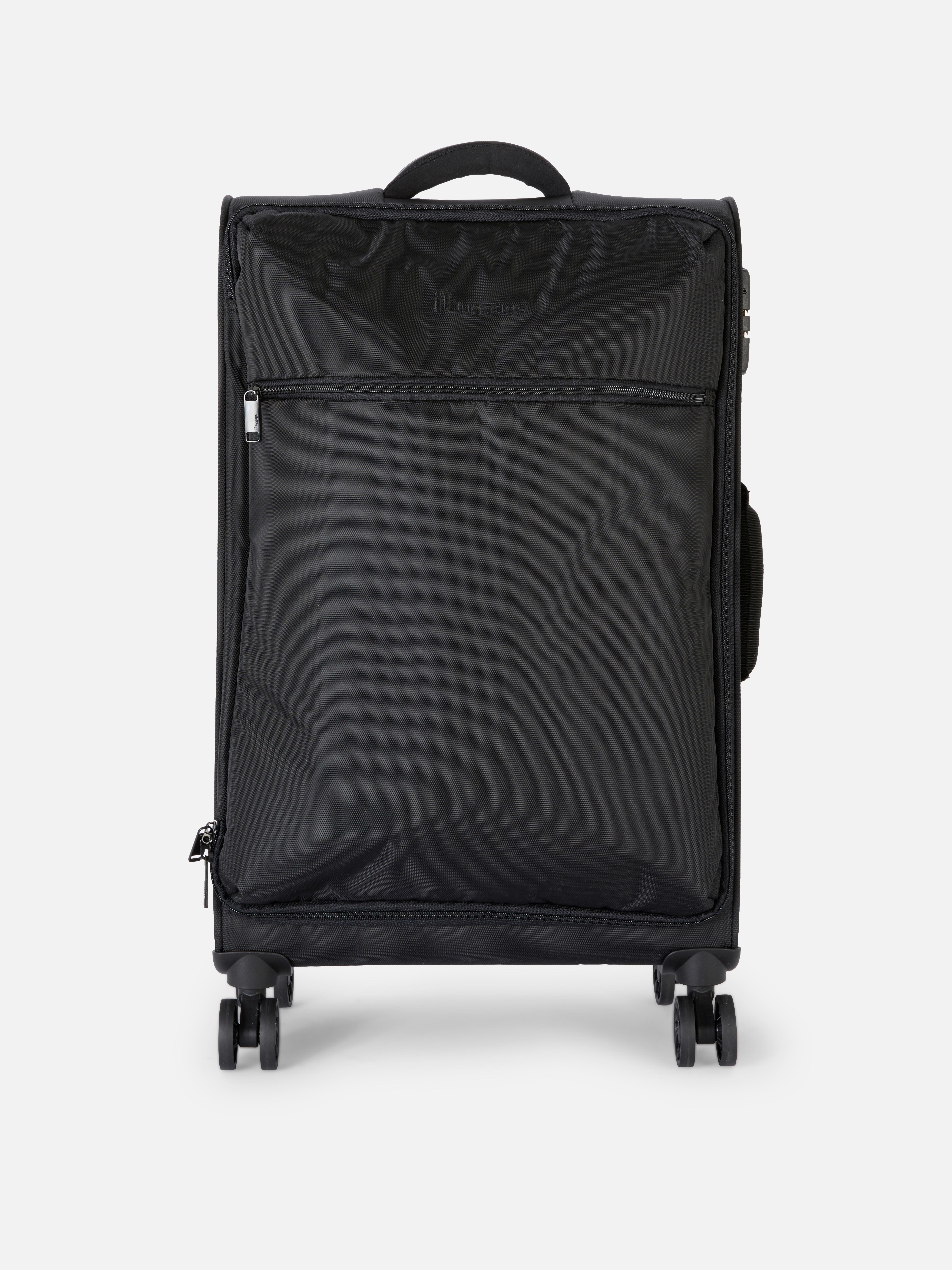 it Luggage Soft Shell Suitcase Black