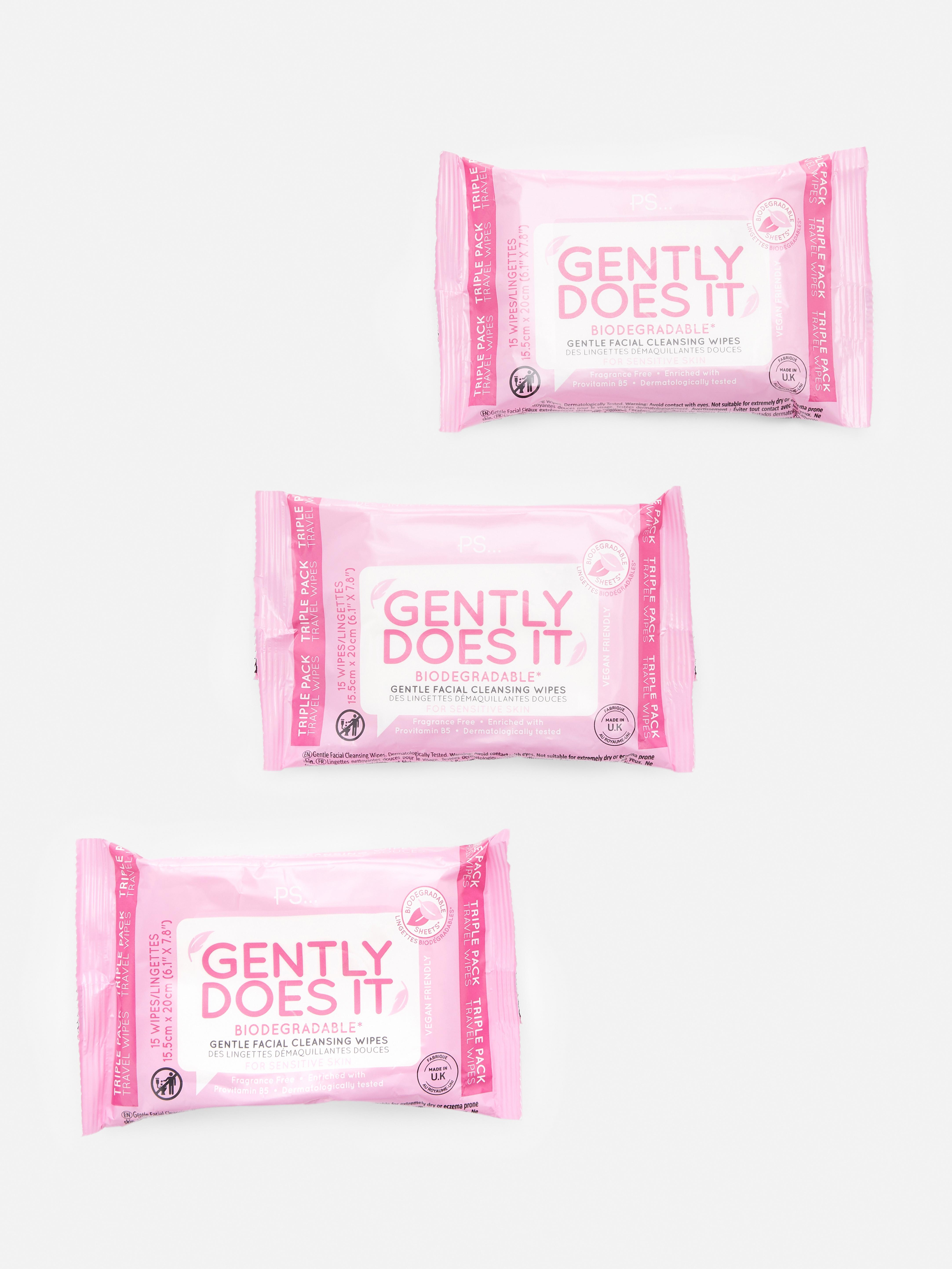 3pk PS... Facial Cleansing Wipes Pink