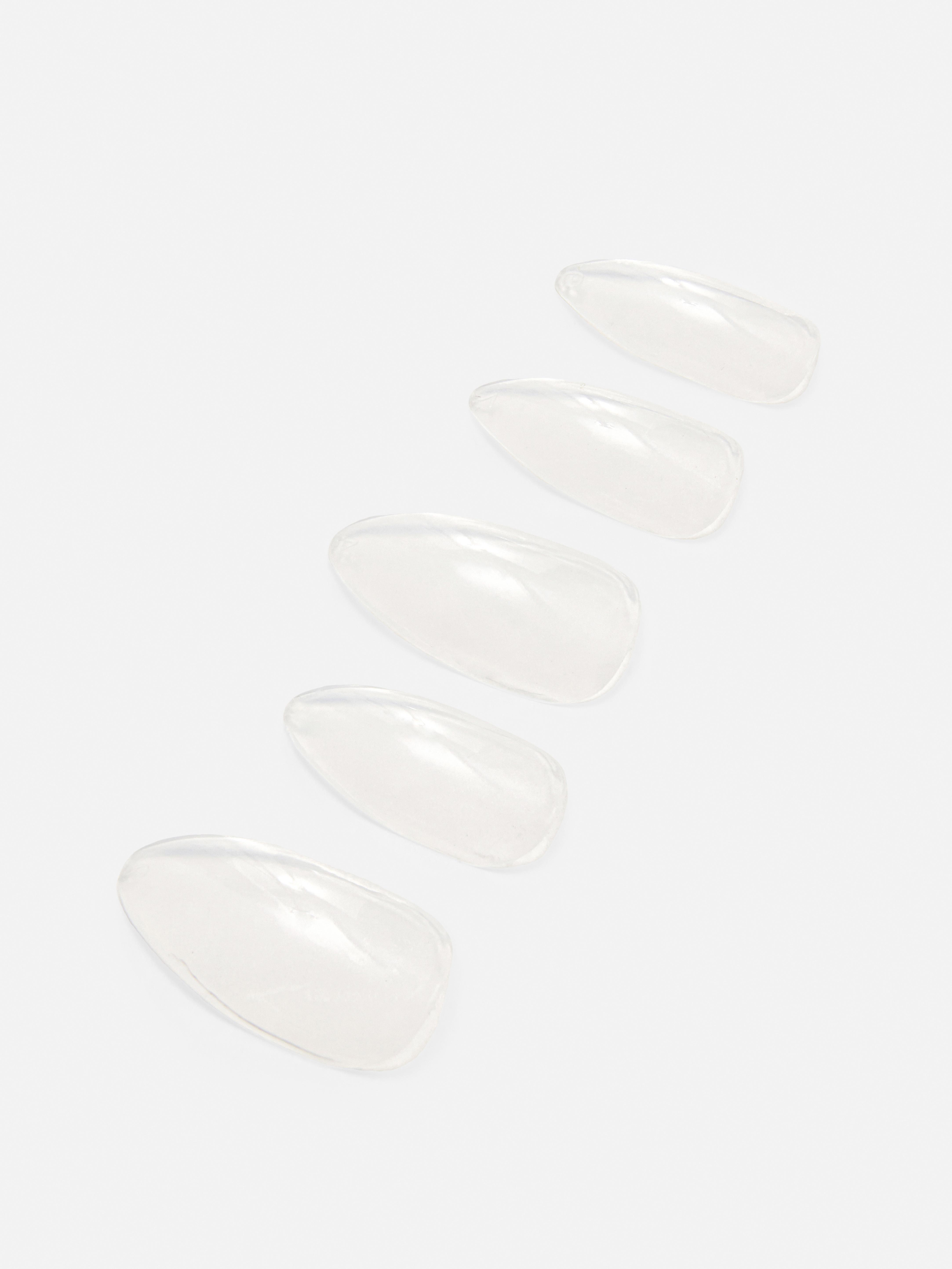 100pk Clear Pointed False Nails