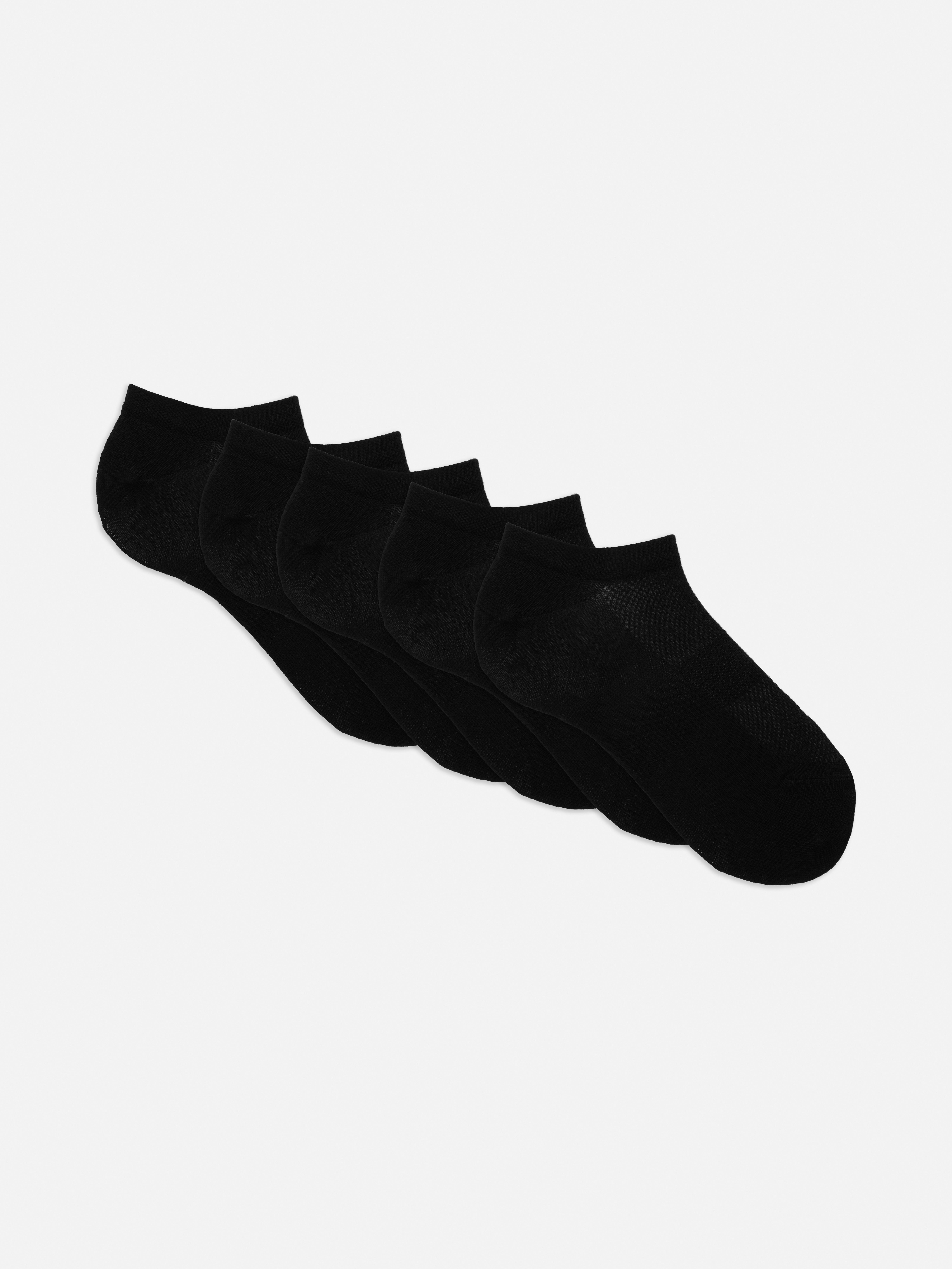 5pk Arch Support Socks Set Black