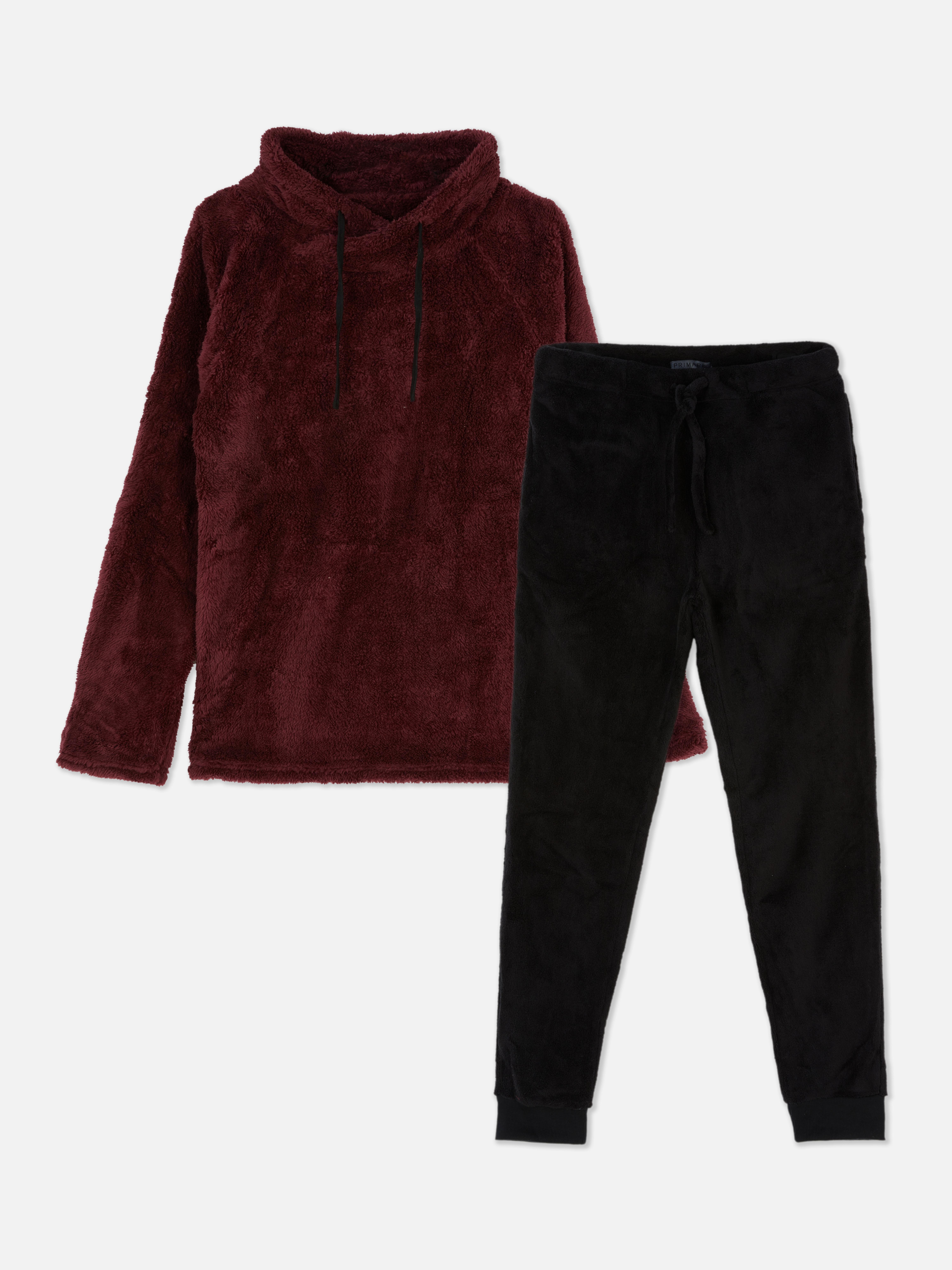 Sherpa Hoodie and Trousers Pyjama Set