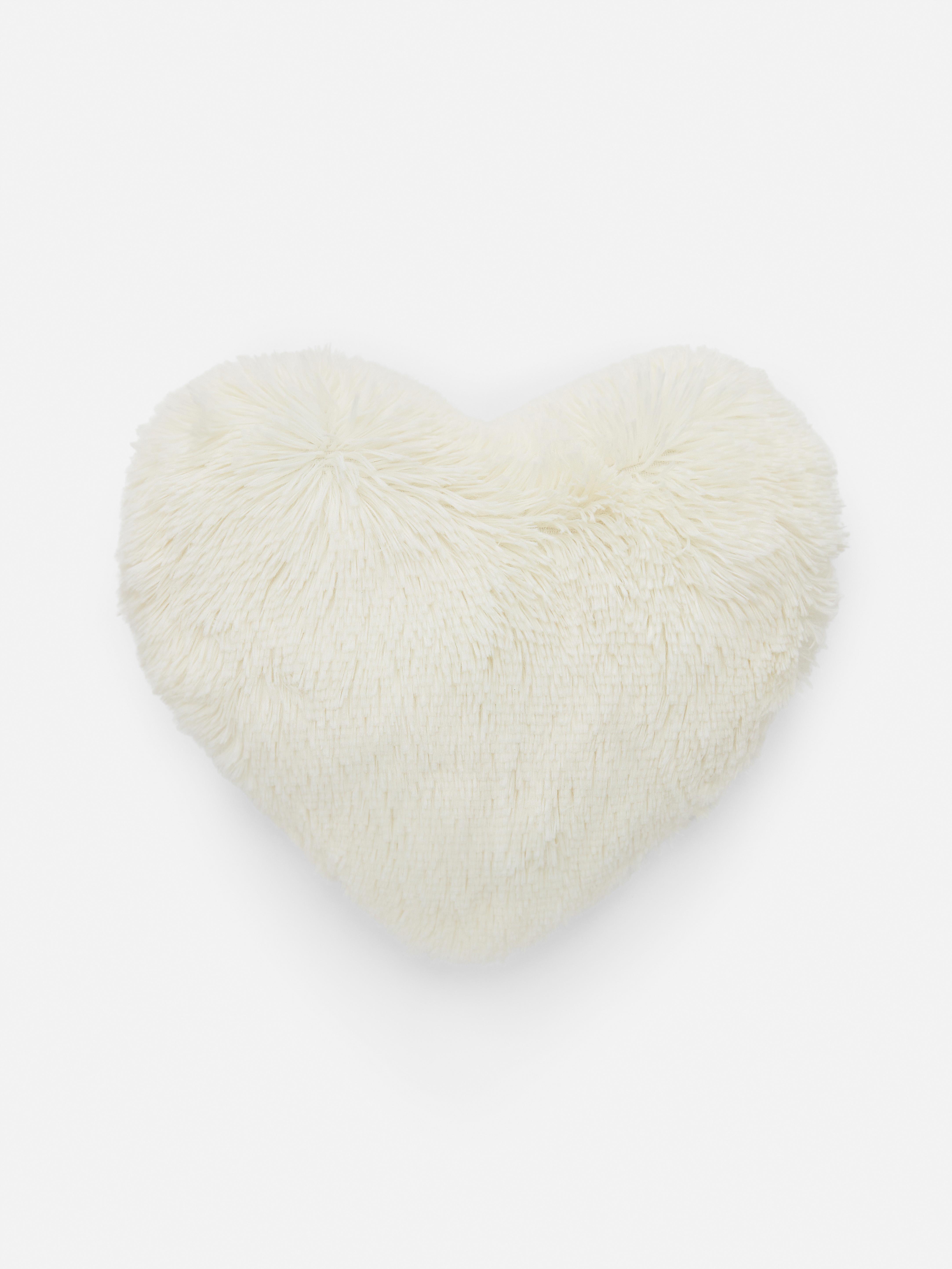 Fluffy Heart Shaped Cushion