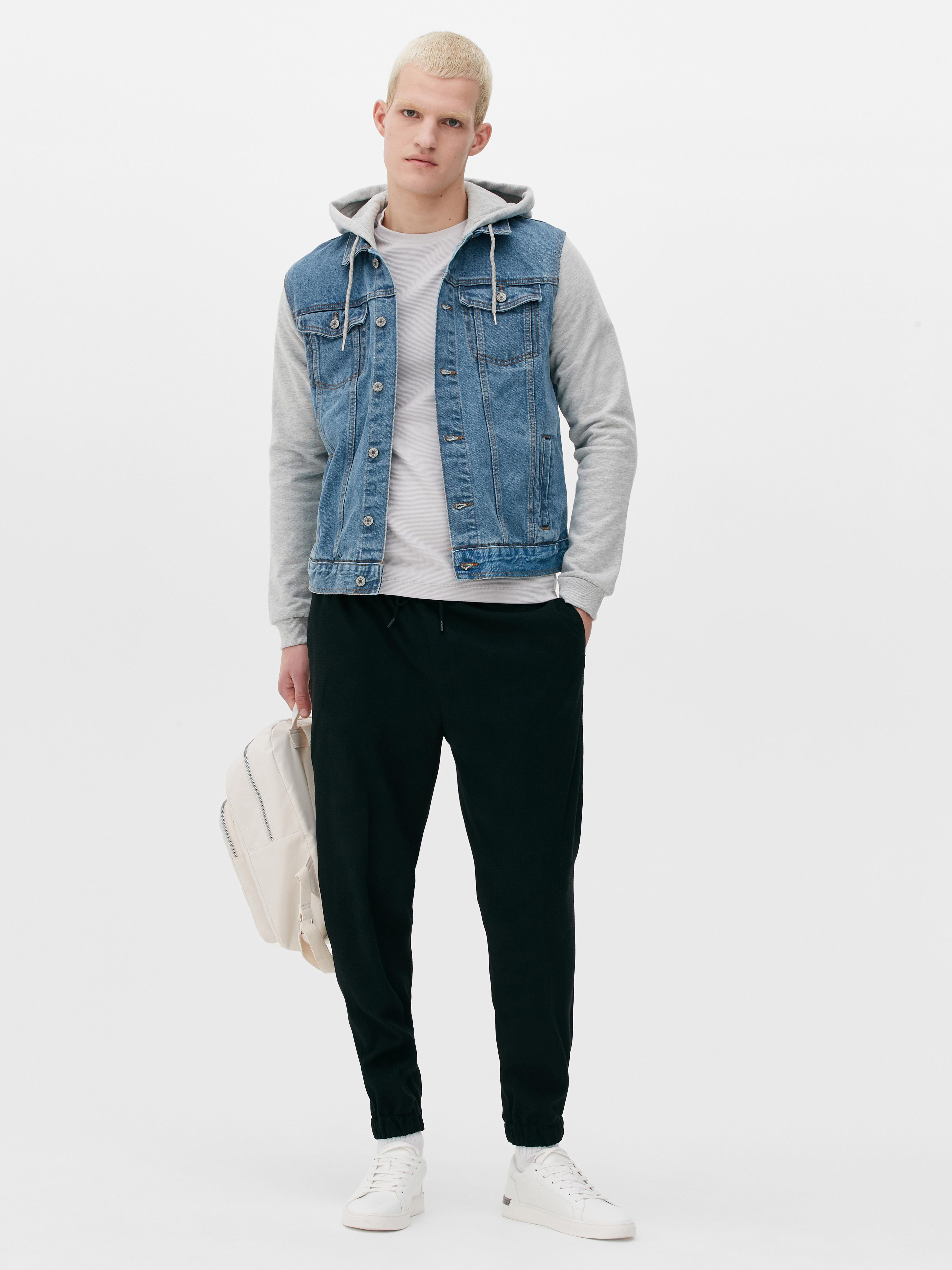 Combo Hooded Denim Jacket