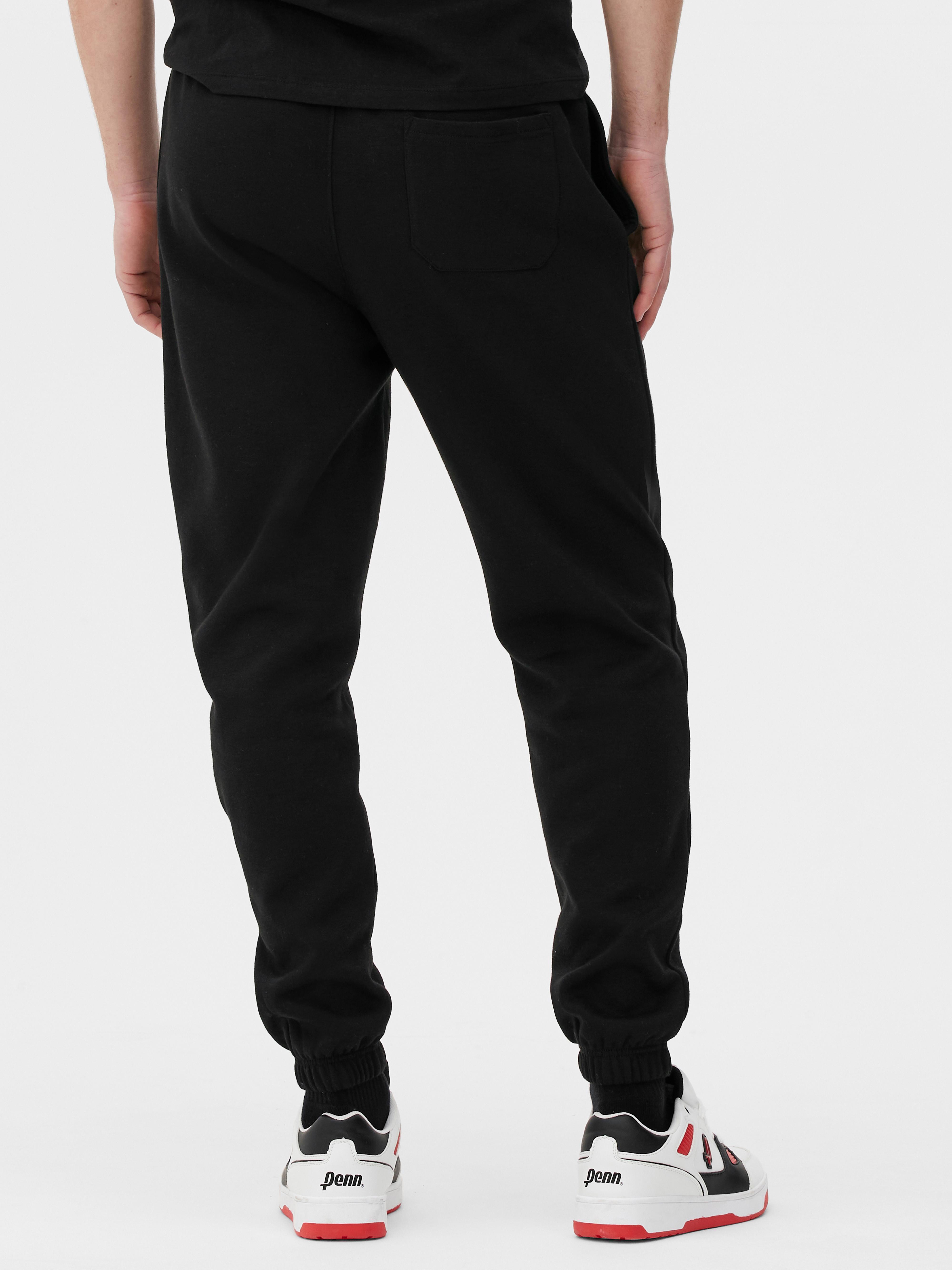 Black Basic Drawstring Joggers – AX Paris