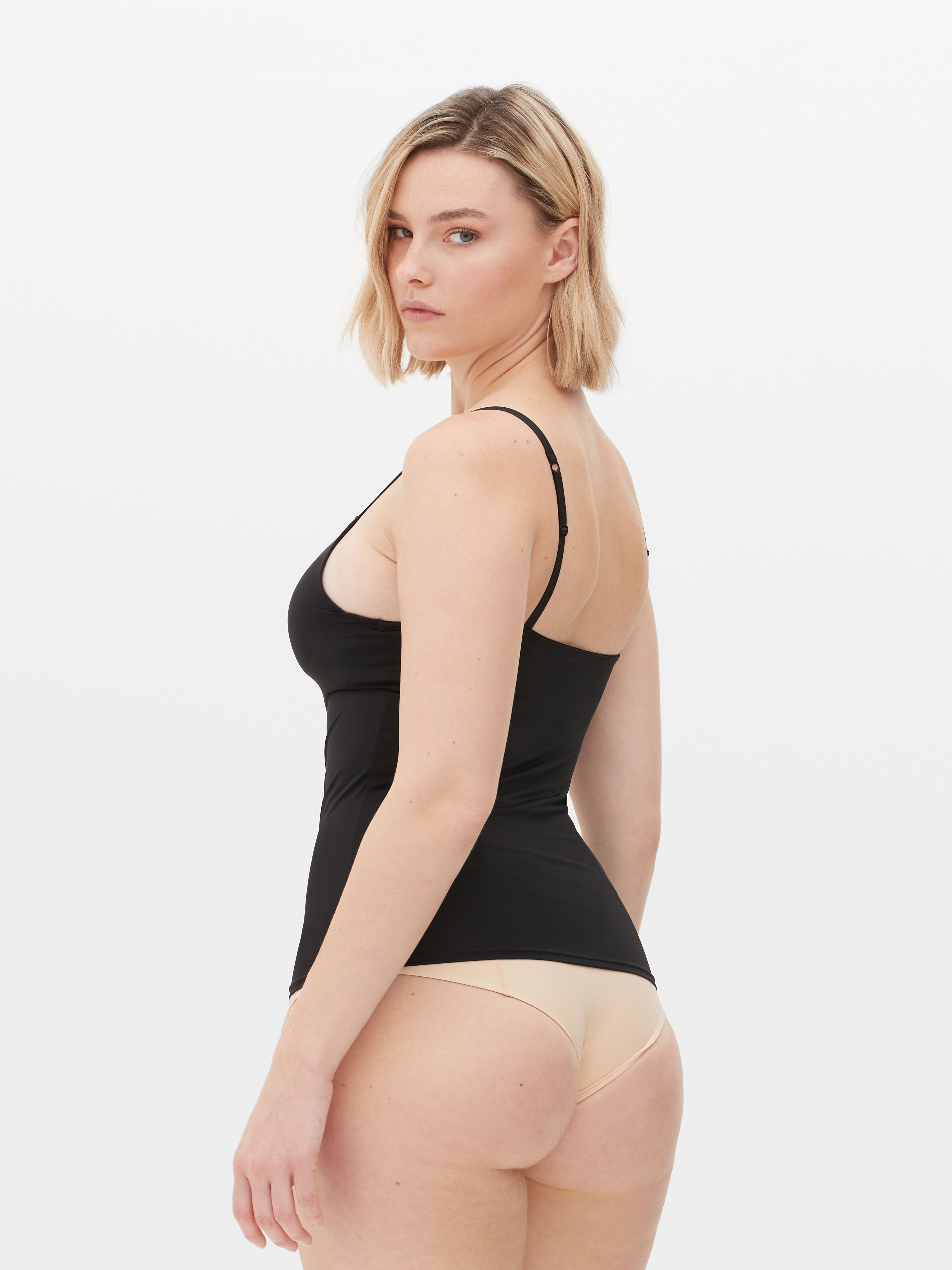 Womens Black BuiltIn Bra Cami Top Primark