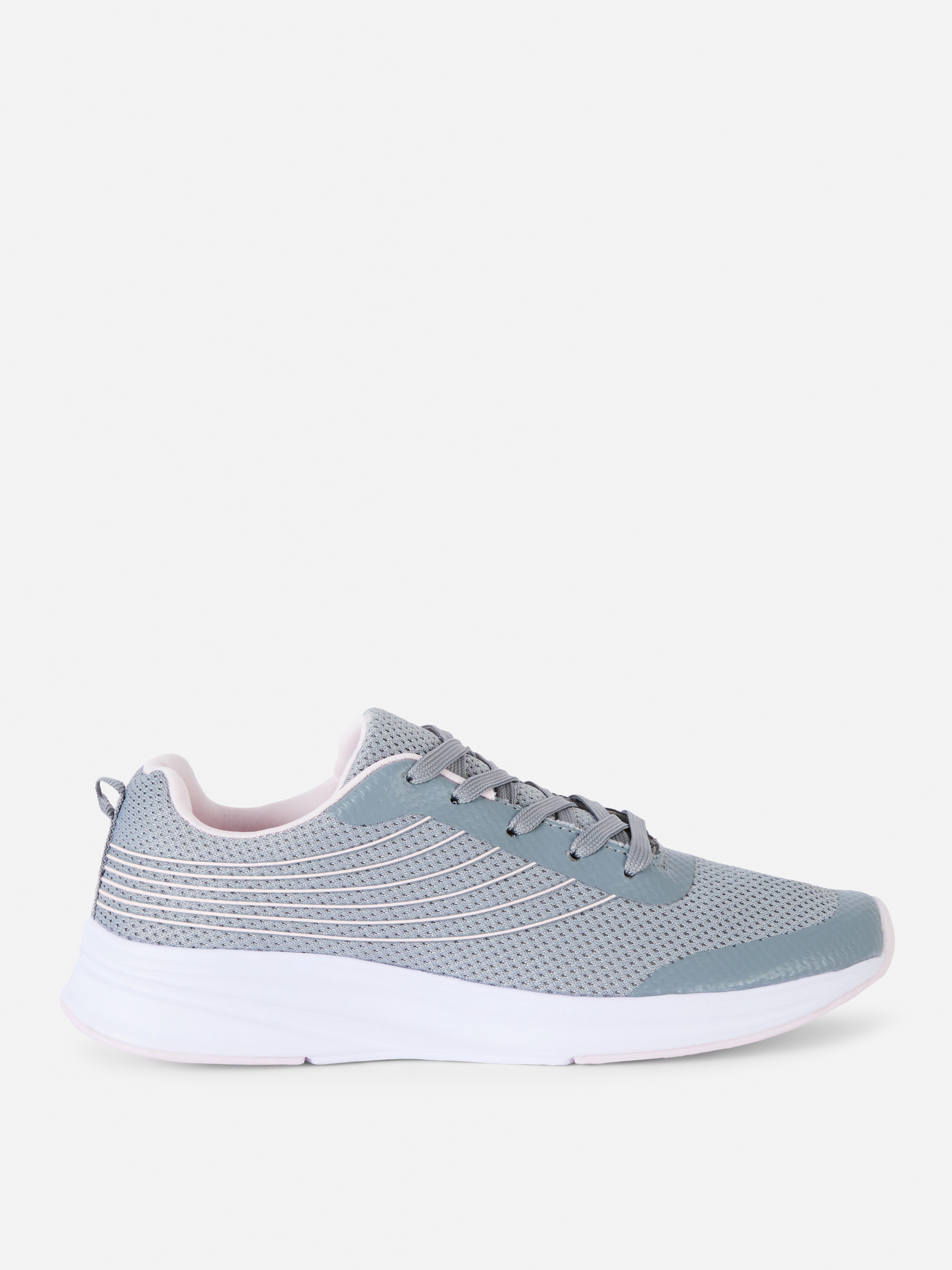 Lace Up Sports Trainers Dark Grey