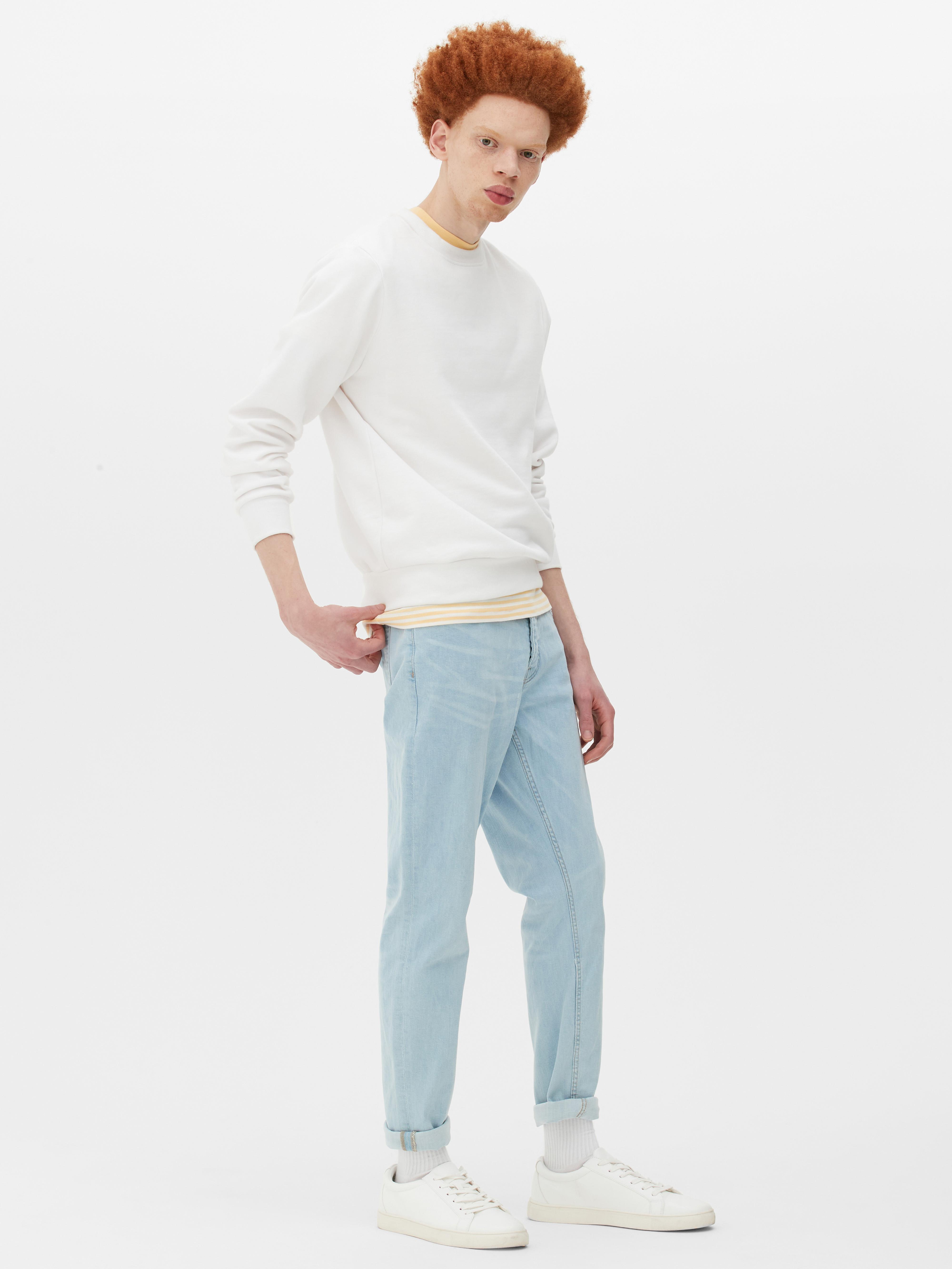 Gebleekte skinny jeans met stretch