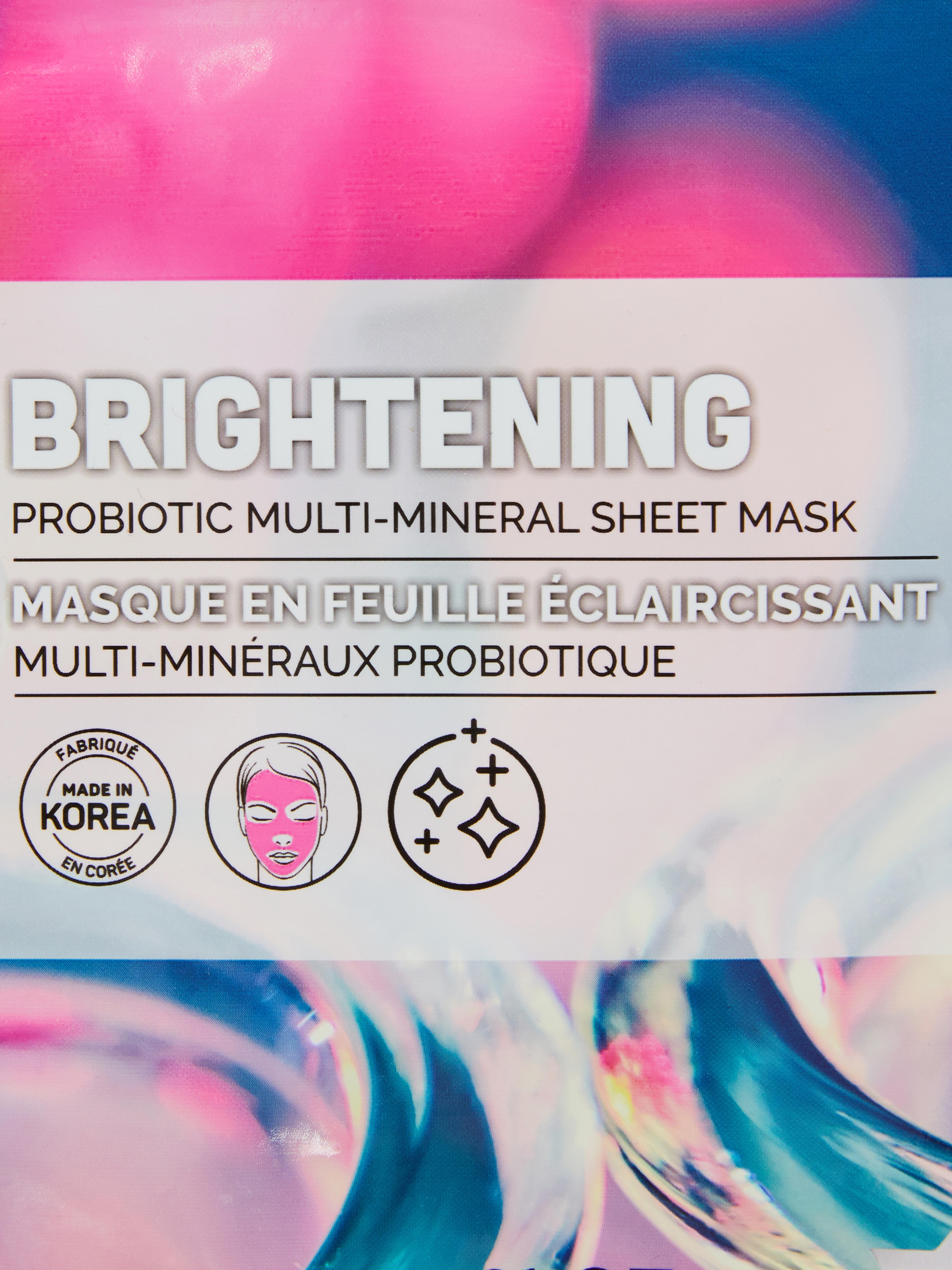 P.S... Masque-tissu probiotique illuminateur