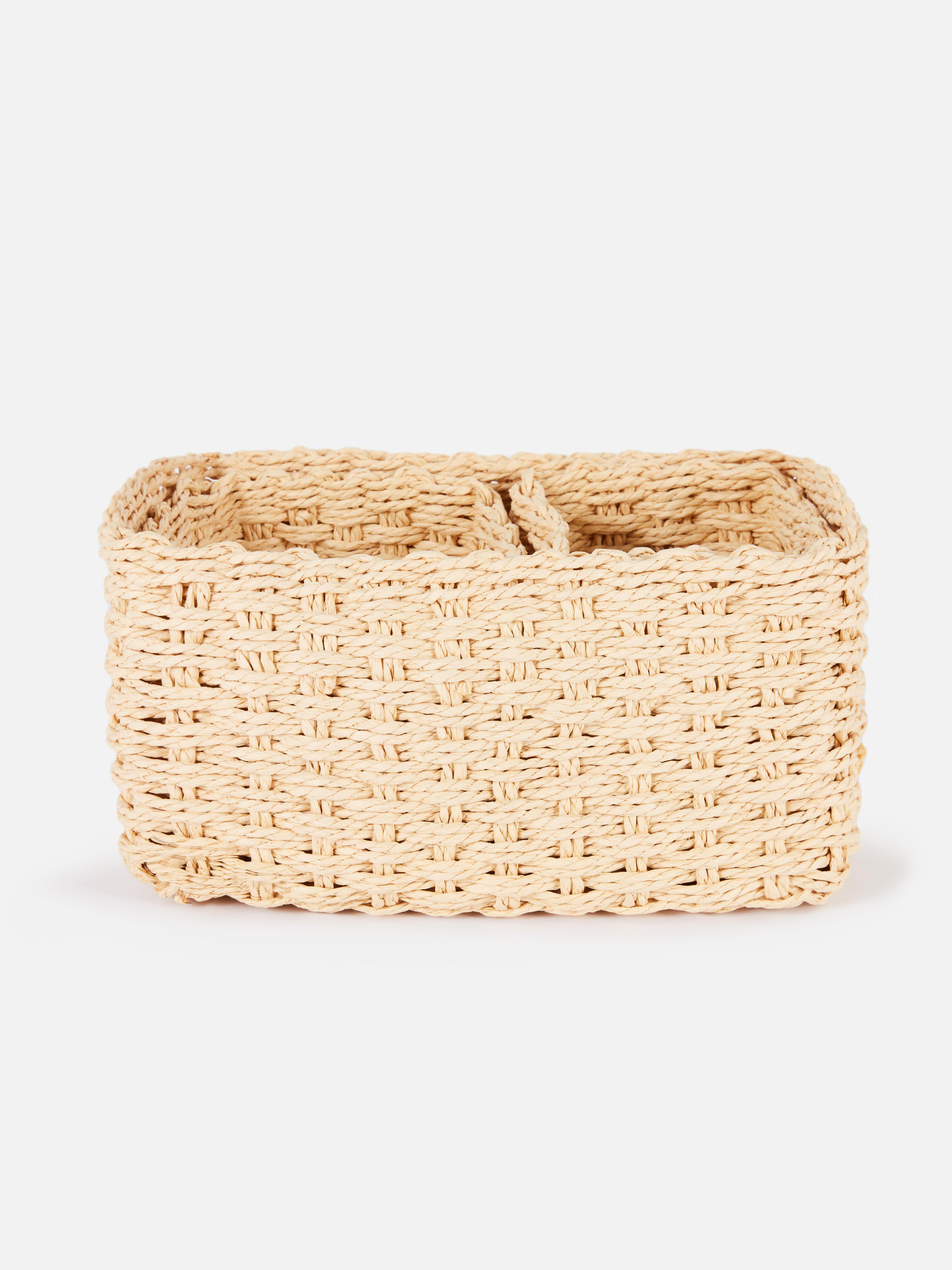 Paper Rope Basket Set Natural