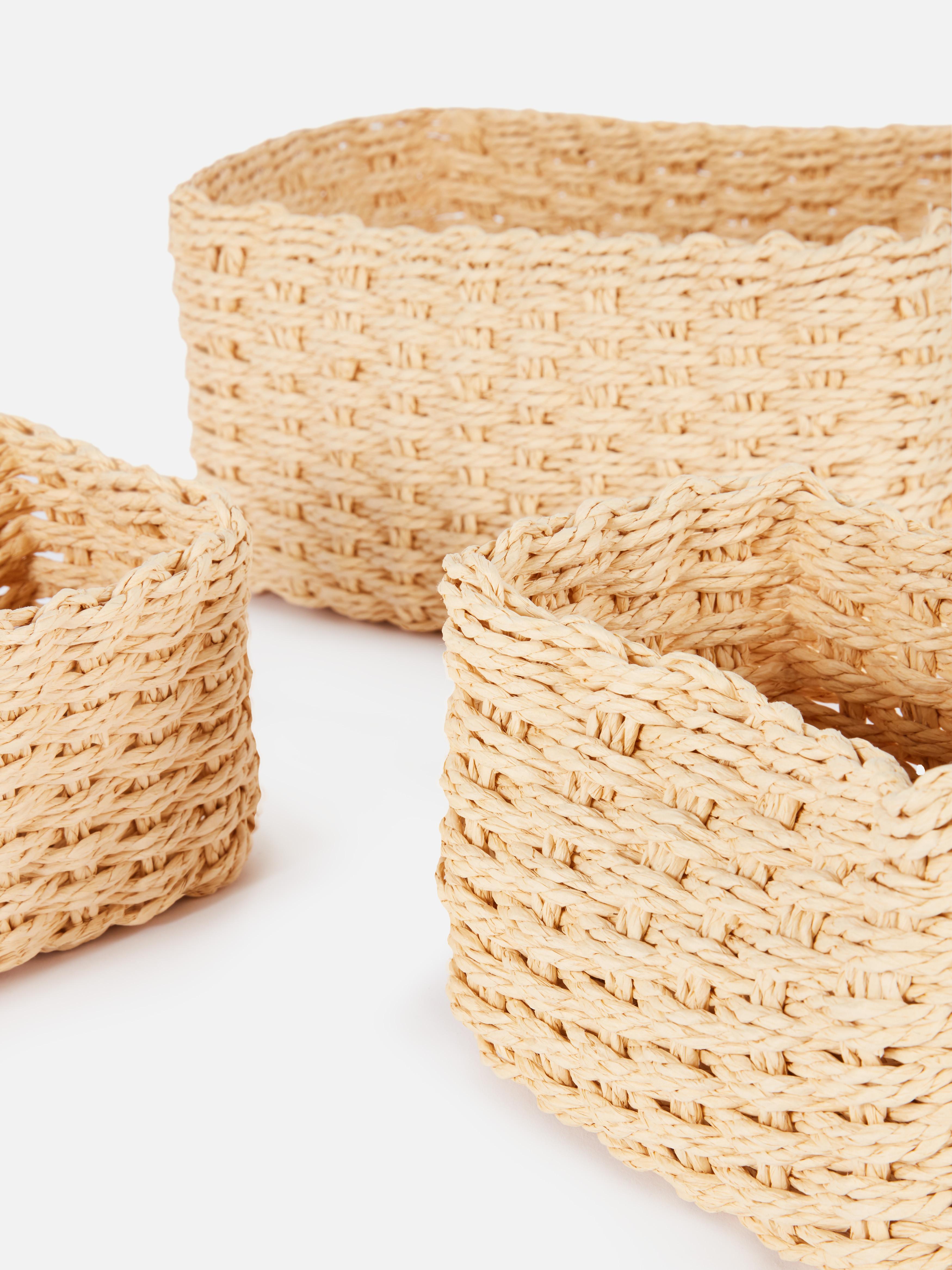 Paper Rope Basket Set