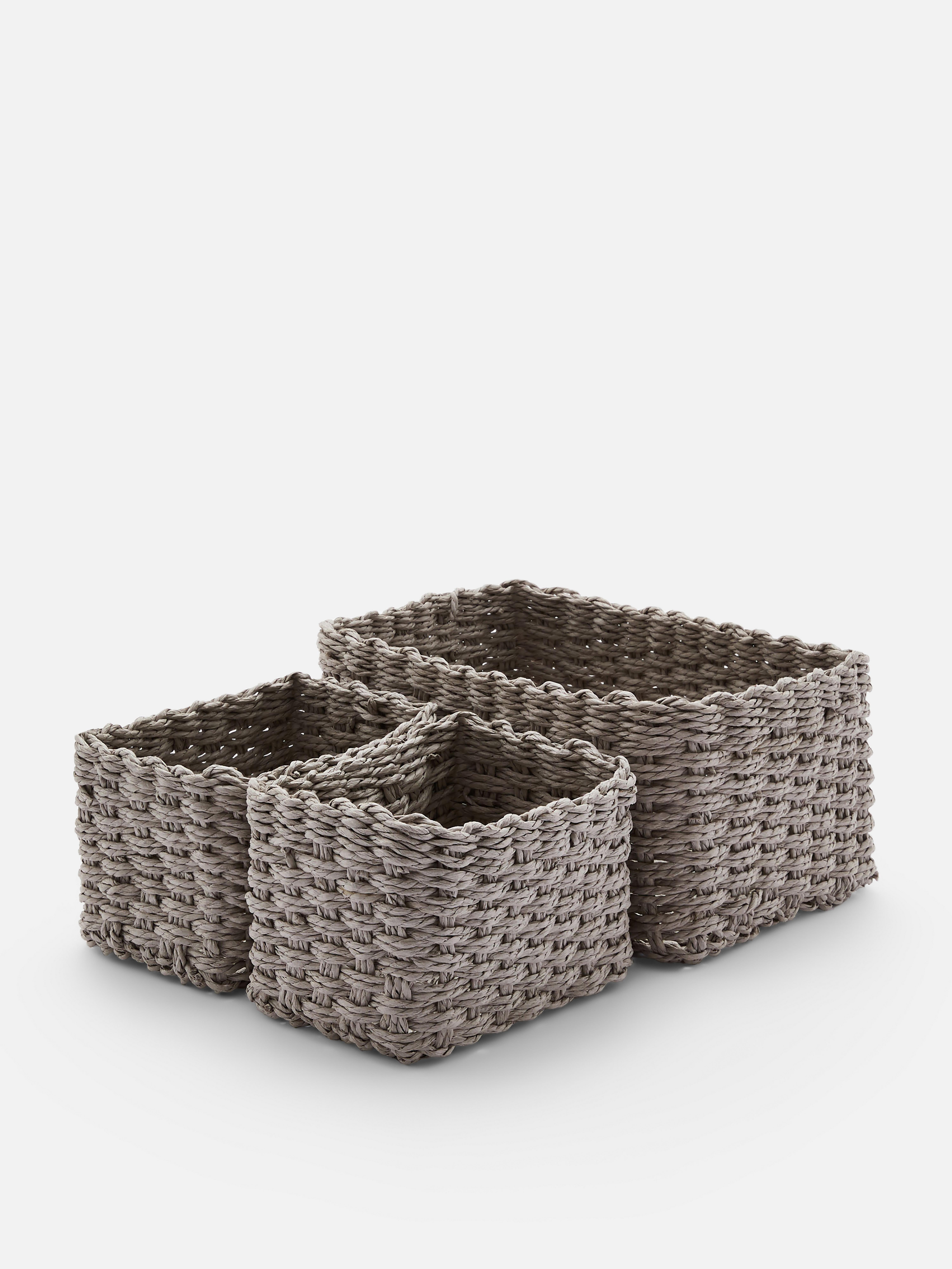 Paper Rope Basket Set