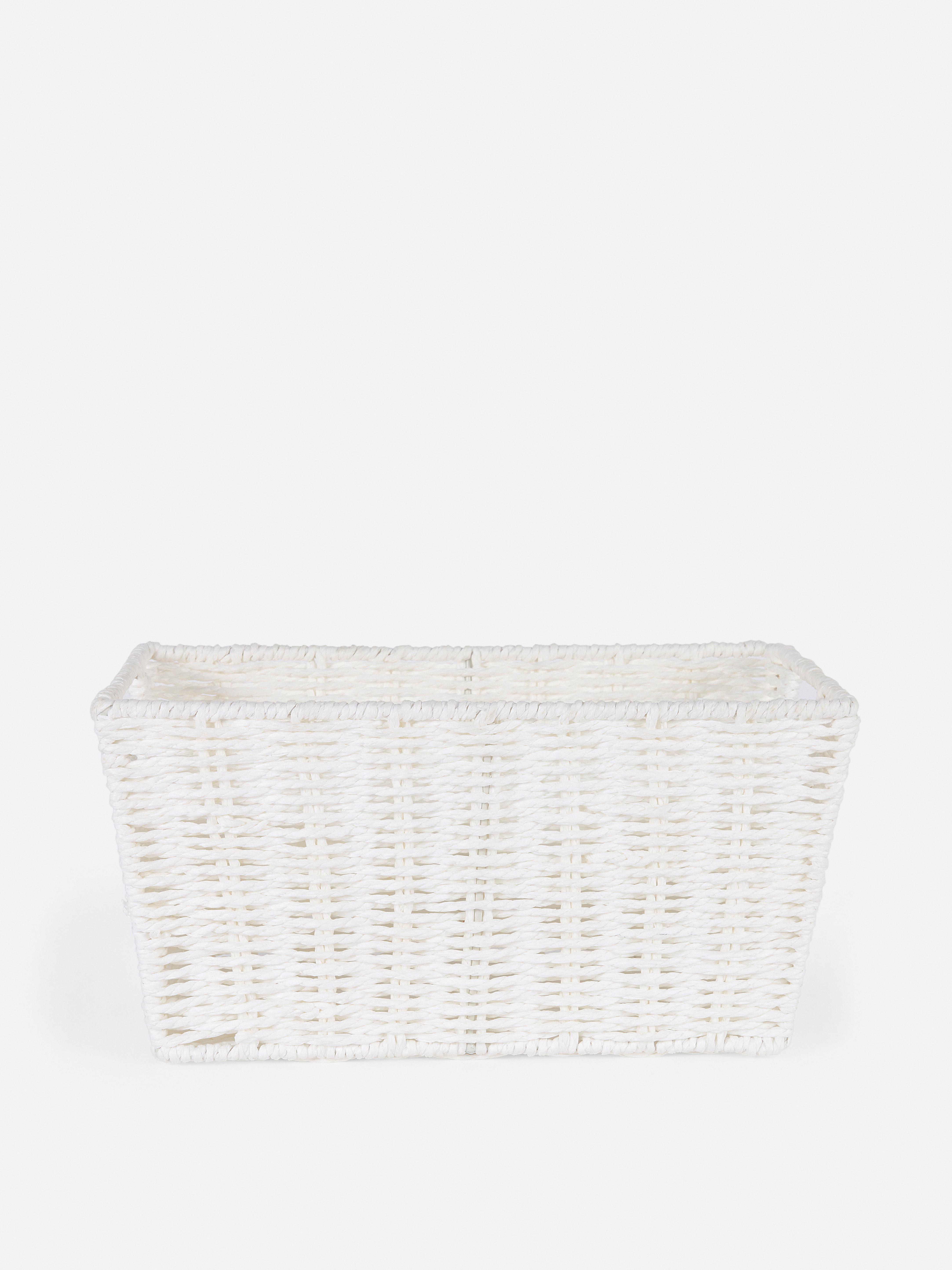 Medium Paper Rope Basket White