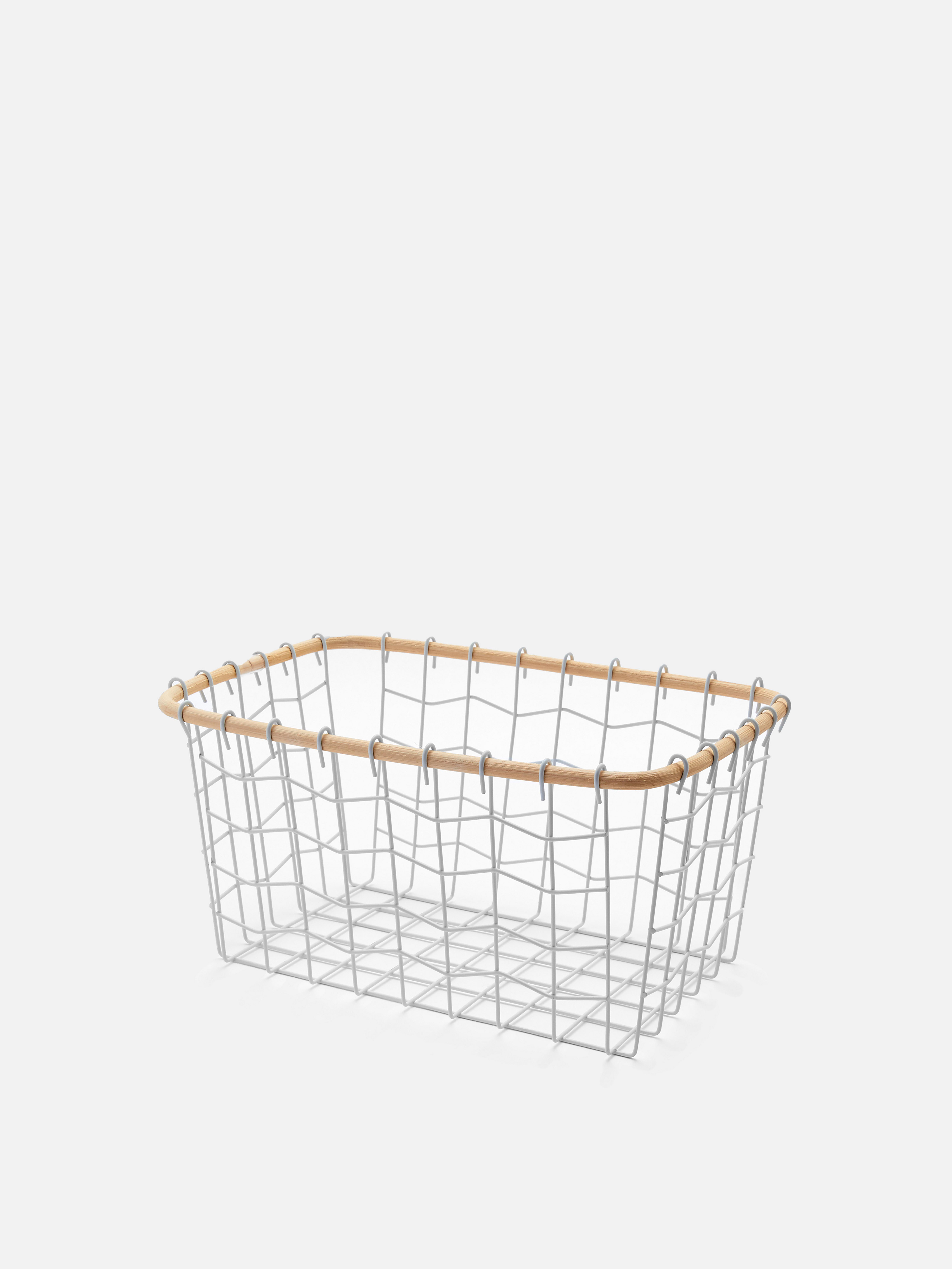 Medium wood wire basket