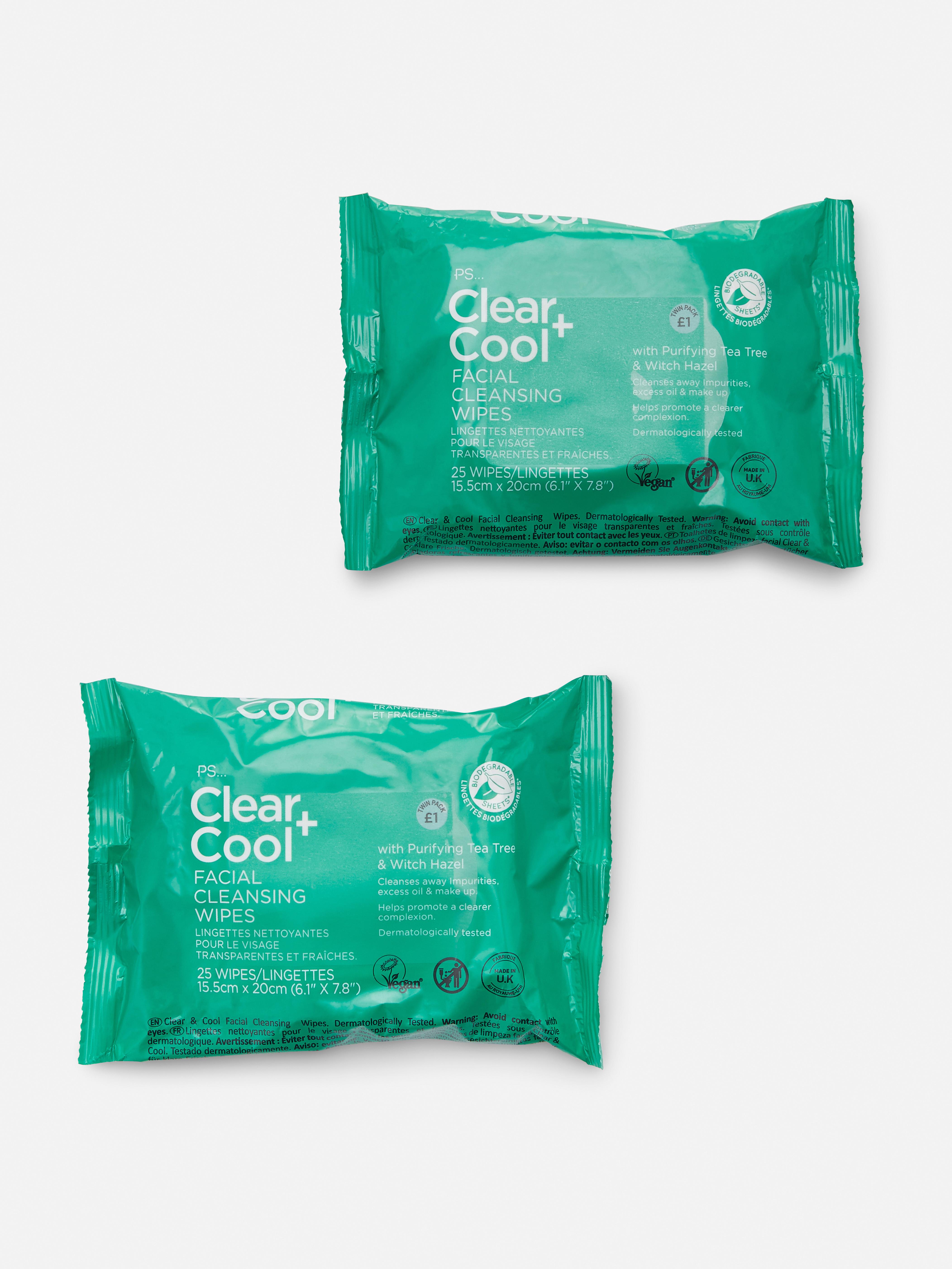 PS... Bio Clear and Cool Facial Cleansing Wipes Green