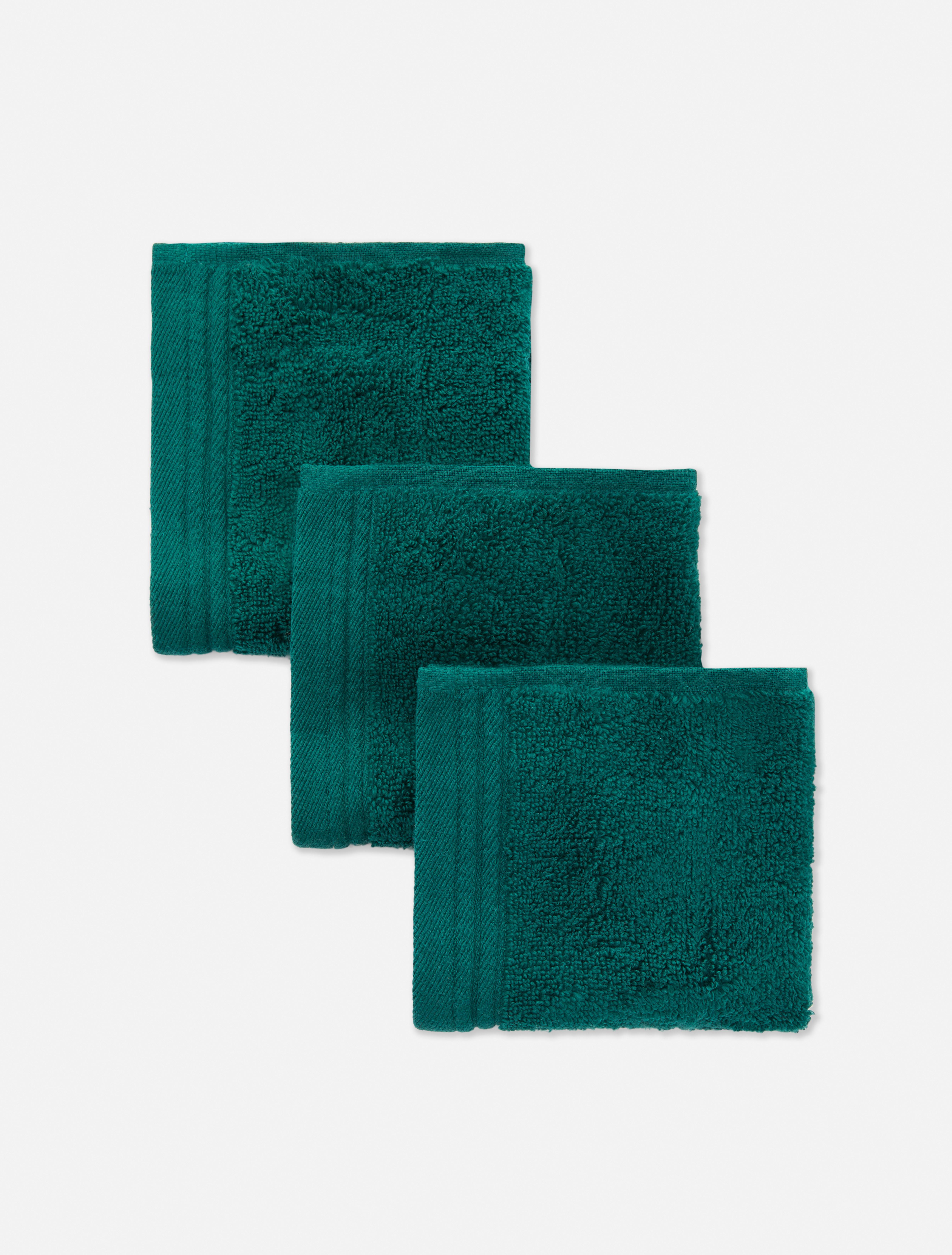 White Ultrasoft Face Cloth Set Primark