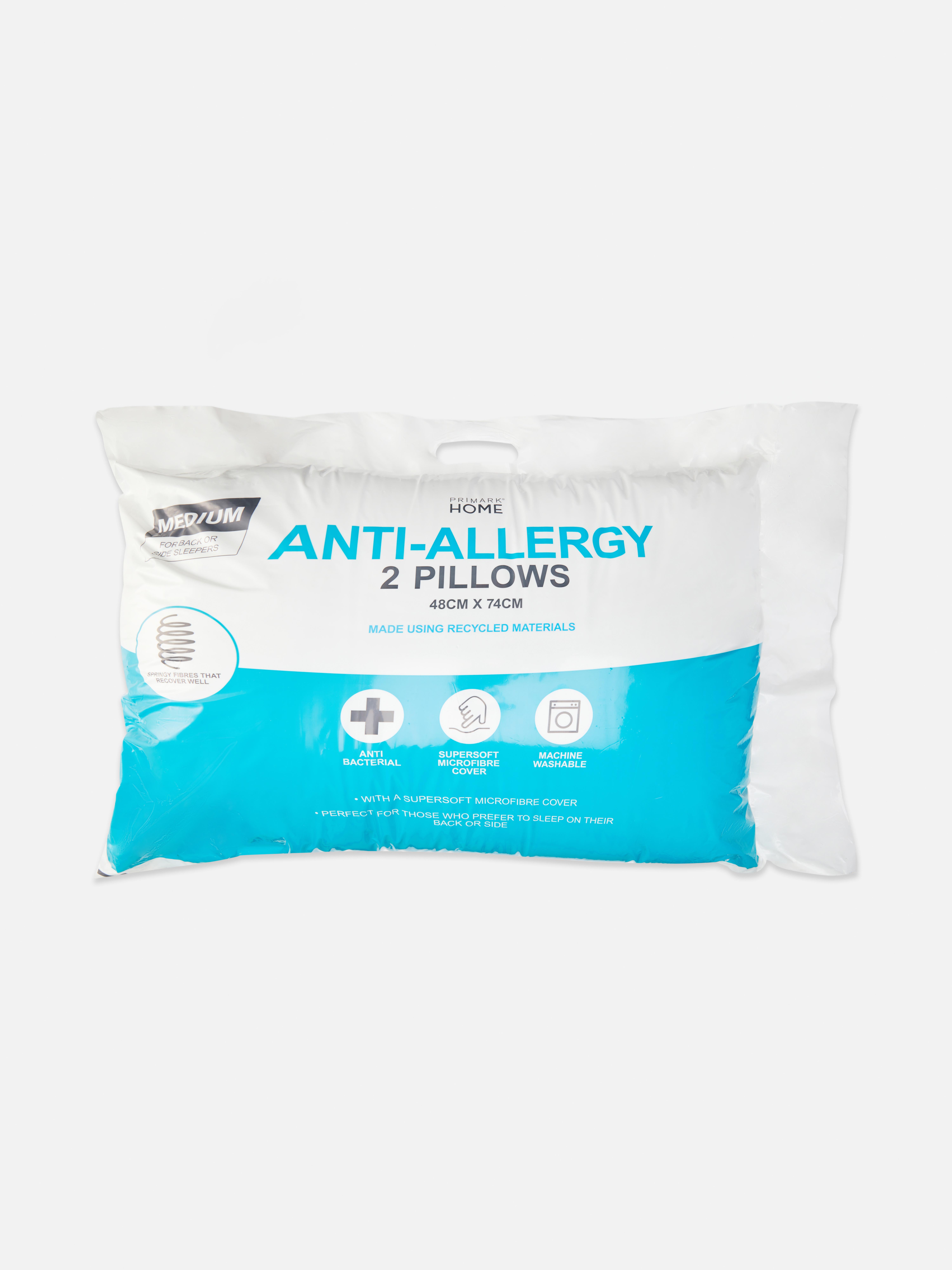2pk Anti-Allergy Pillows