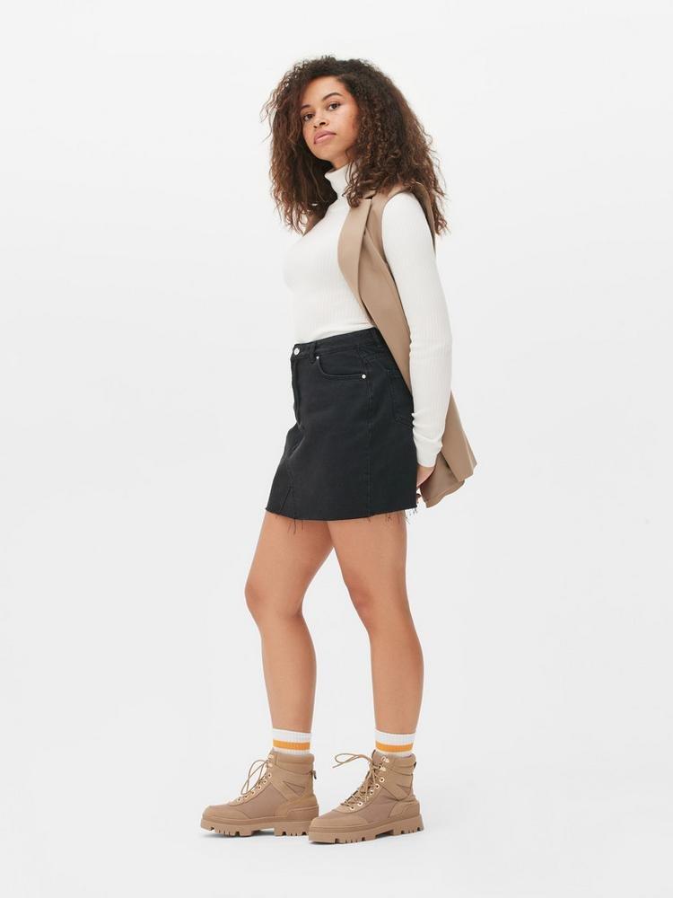 Ribbed Roll Neck Jumper