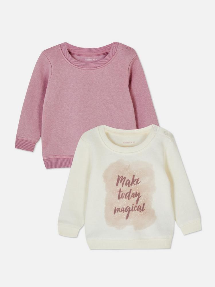 2pk Crew Neck Sweatshirts