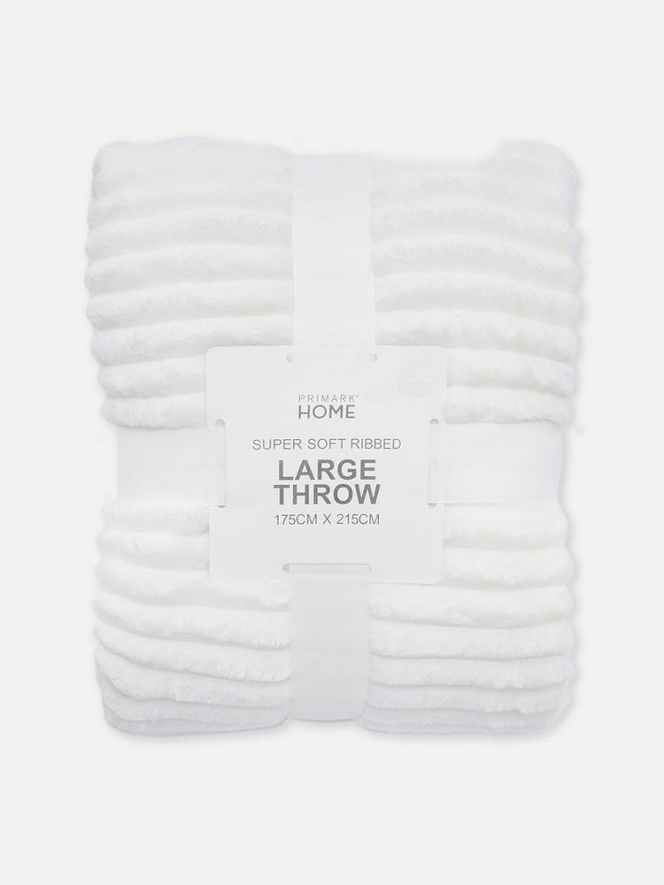 Super Soft Ribbed Throw Blanket - 1
