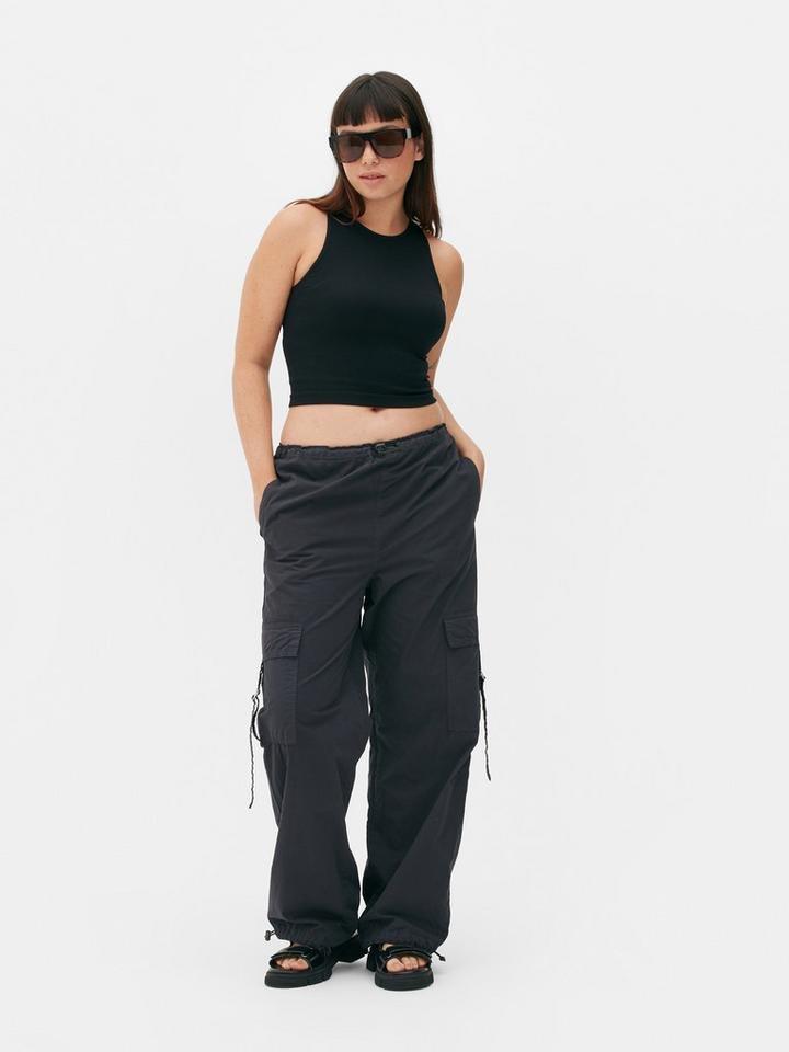 Narrow Rib Cropped Vest Top 2