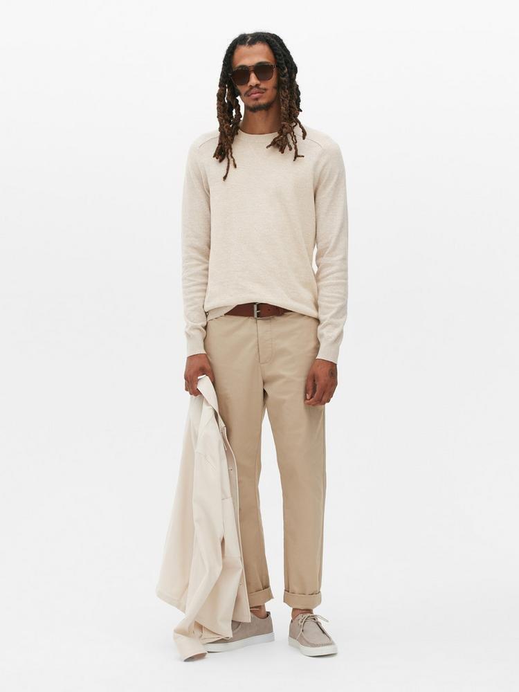 Crew Neck Fine Knit Jumper