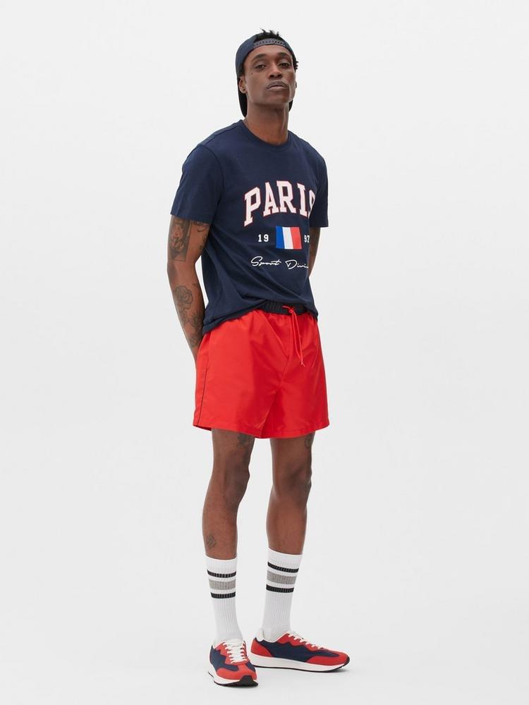 Paris Print Cotton T-shirt