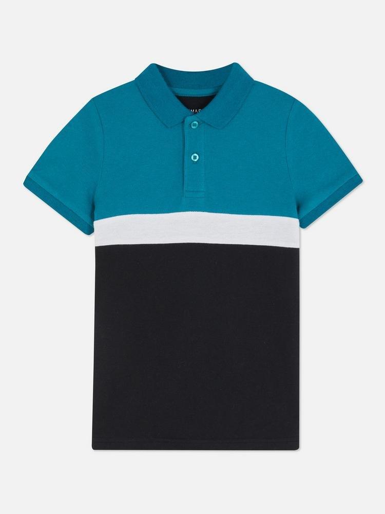 Colour Block Polo Shirt